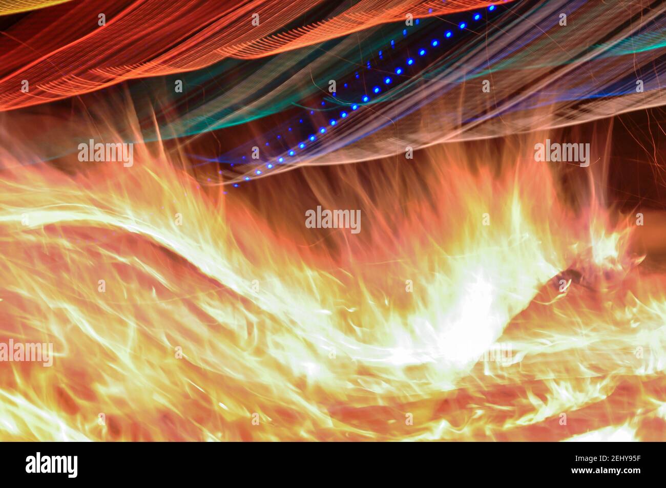 A colorful light painting effect Creative work of art, light graphics