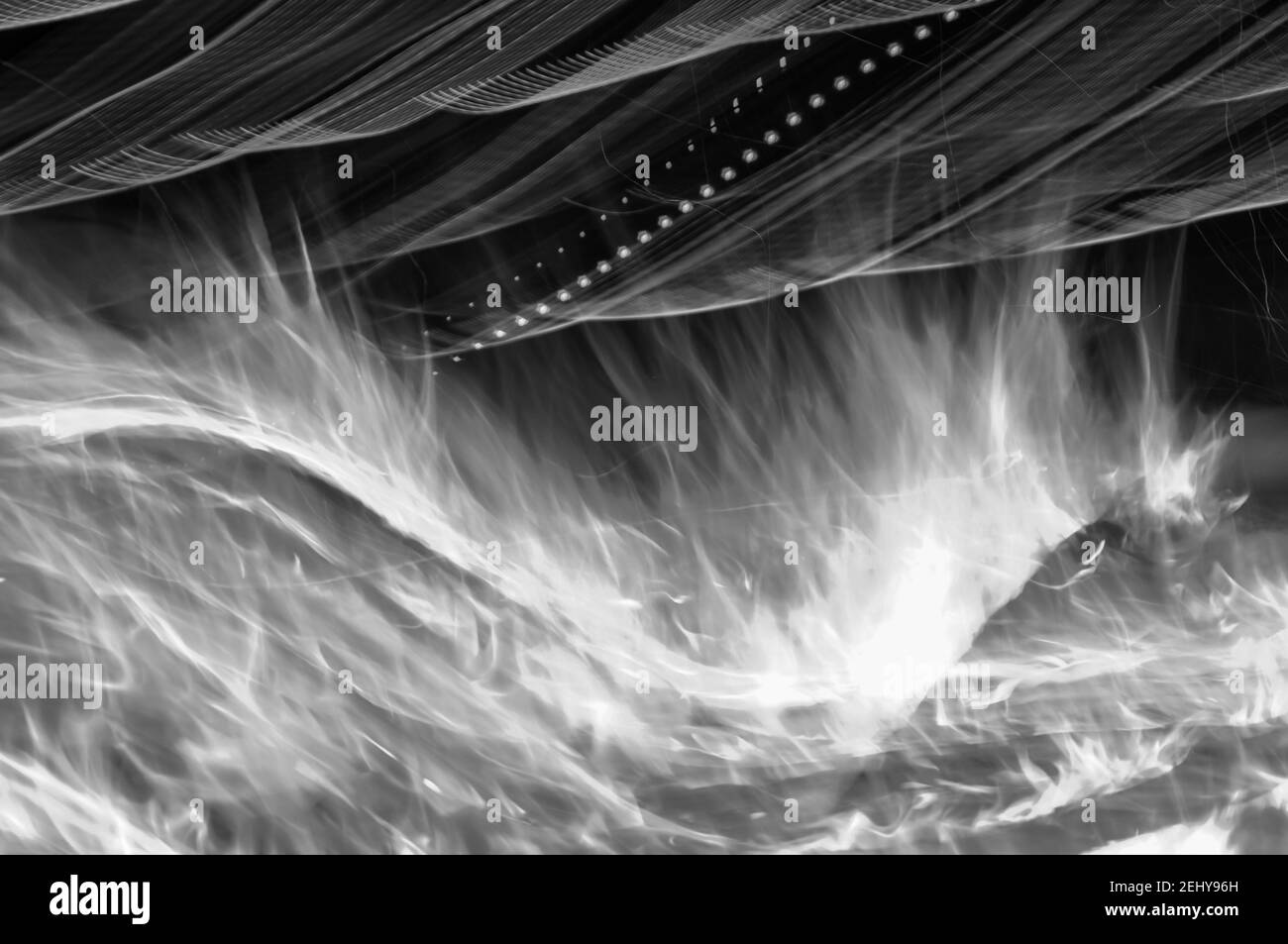 light painting in black and white, abstract background Stock Photo