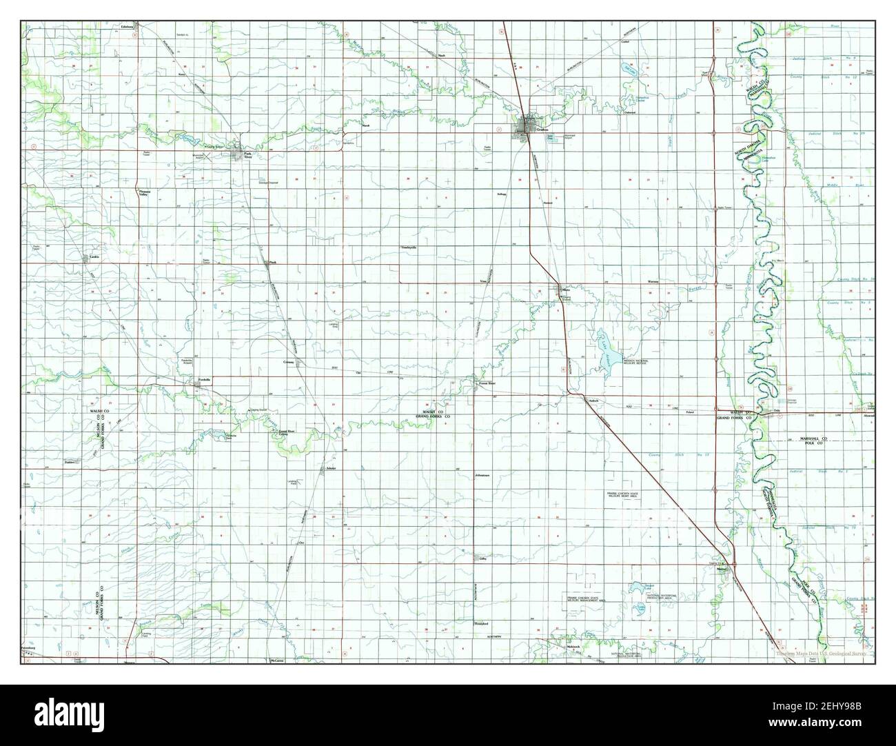 Grafton north dakota map hires stock photography and images Alamy