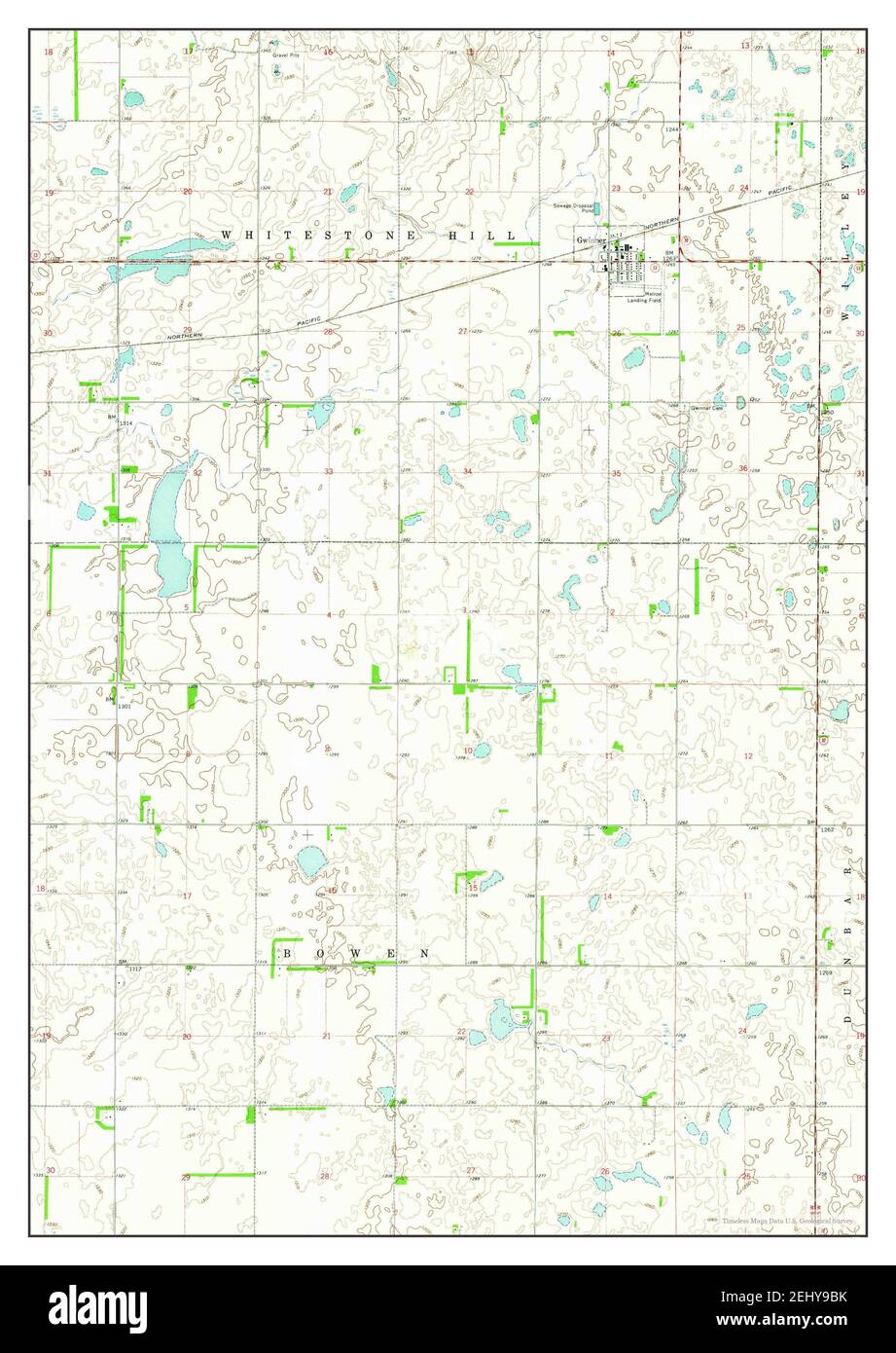 Gwinner map Cut Out Stock Images & Pictures Alamy