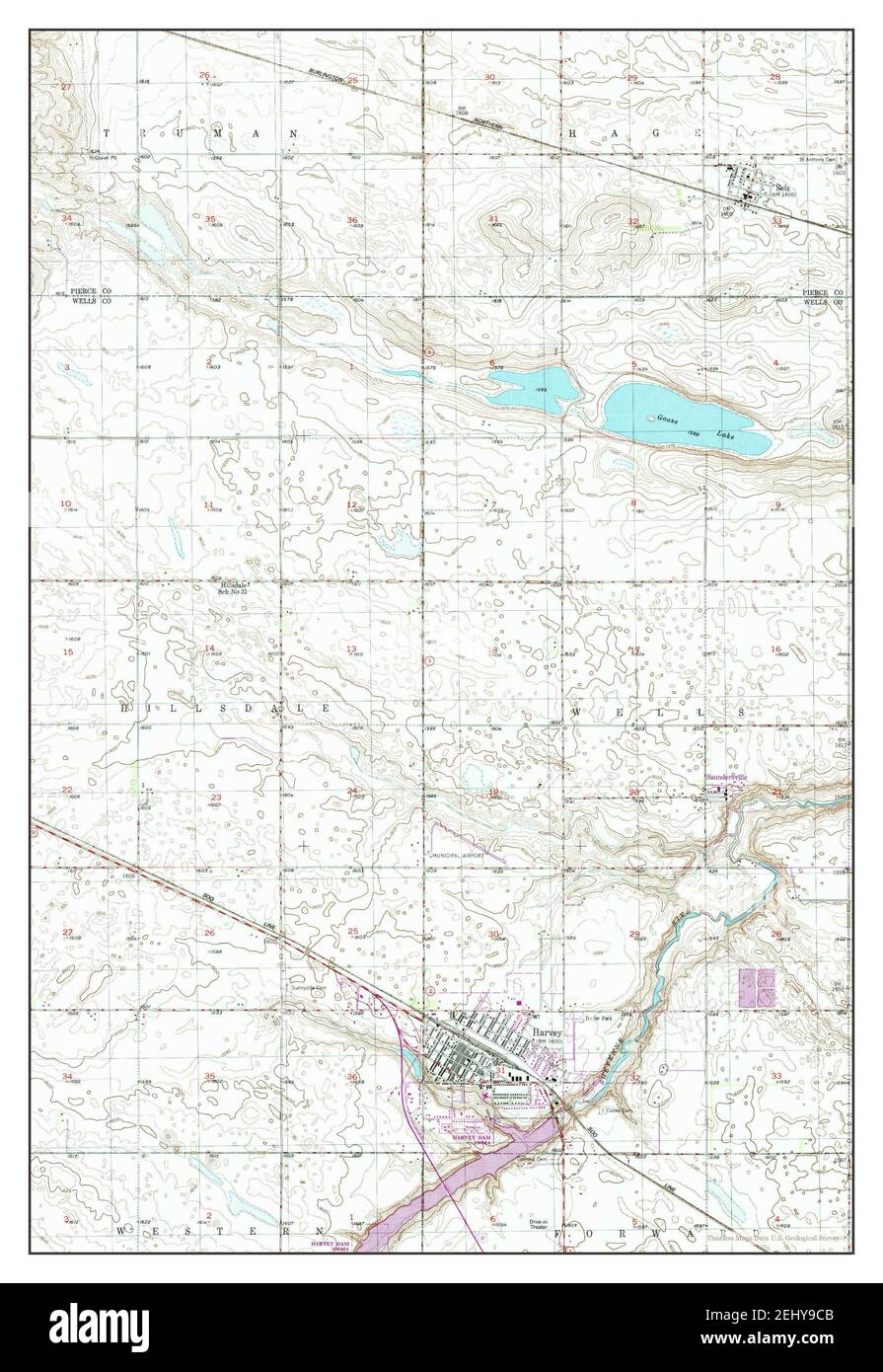 Antique map of north dakota hires stock photography and images Alamy