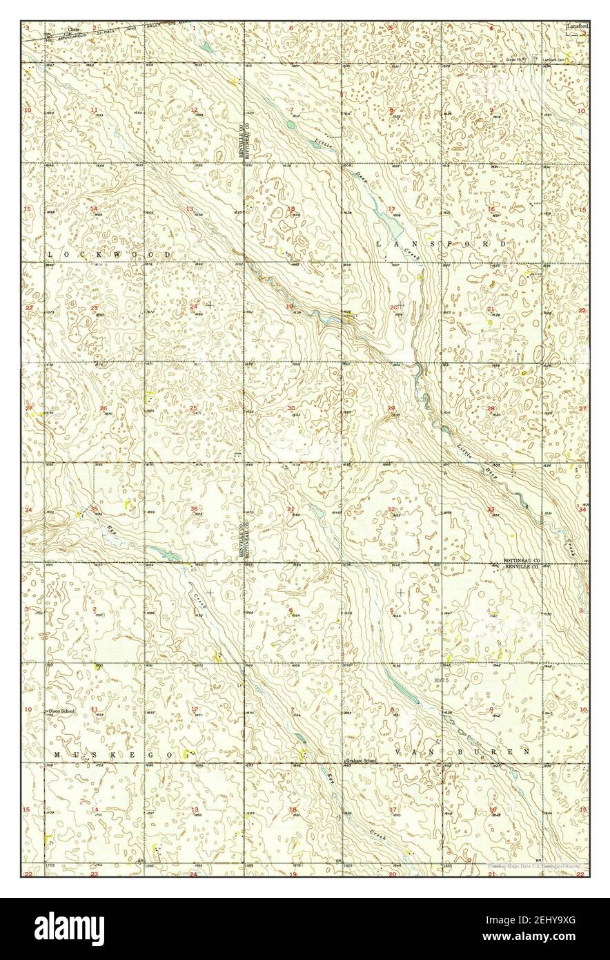 Lansford north dakota map hires stock photography and images Alamy