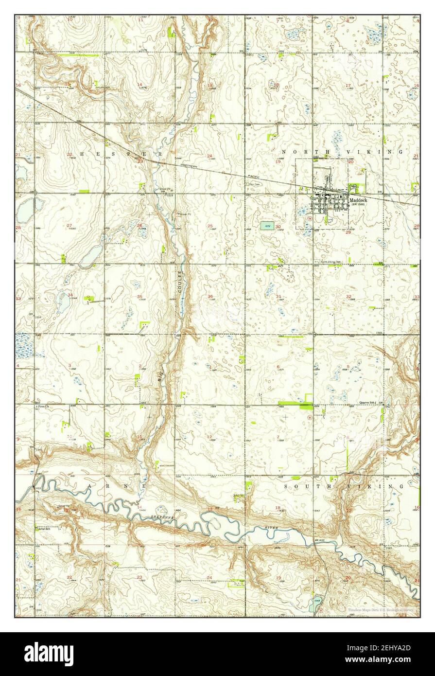 Map of maddock north dakota Cut Out Stock Images & Pictures Alamy