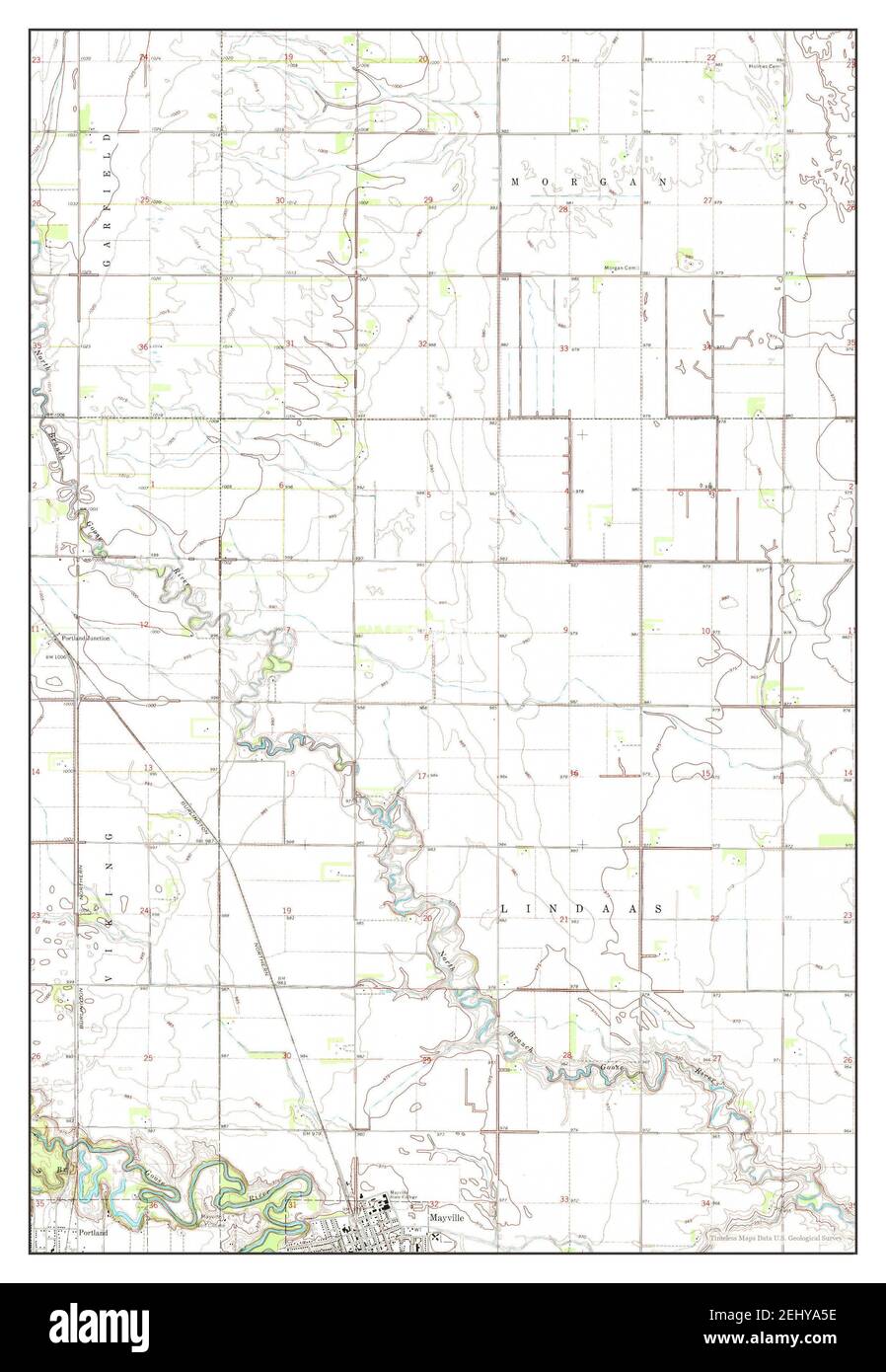 Map of mayville north dakota hires stock photography and images Alamy