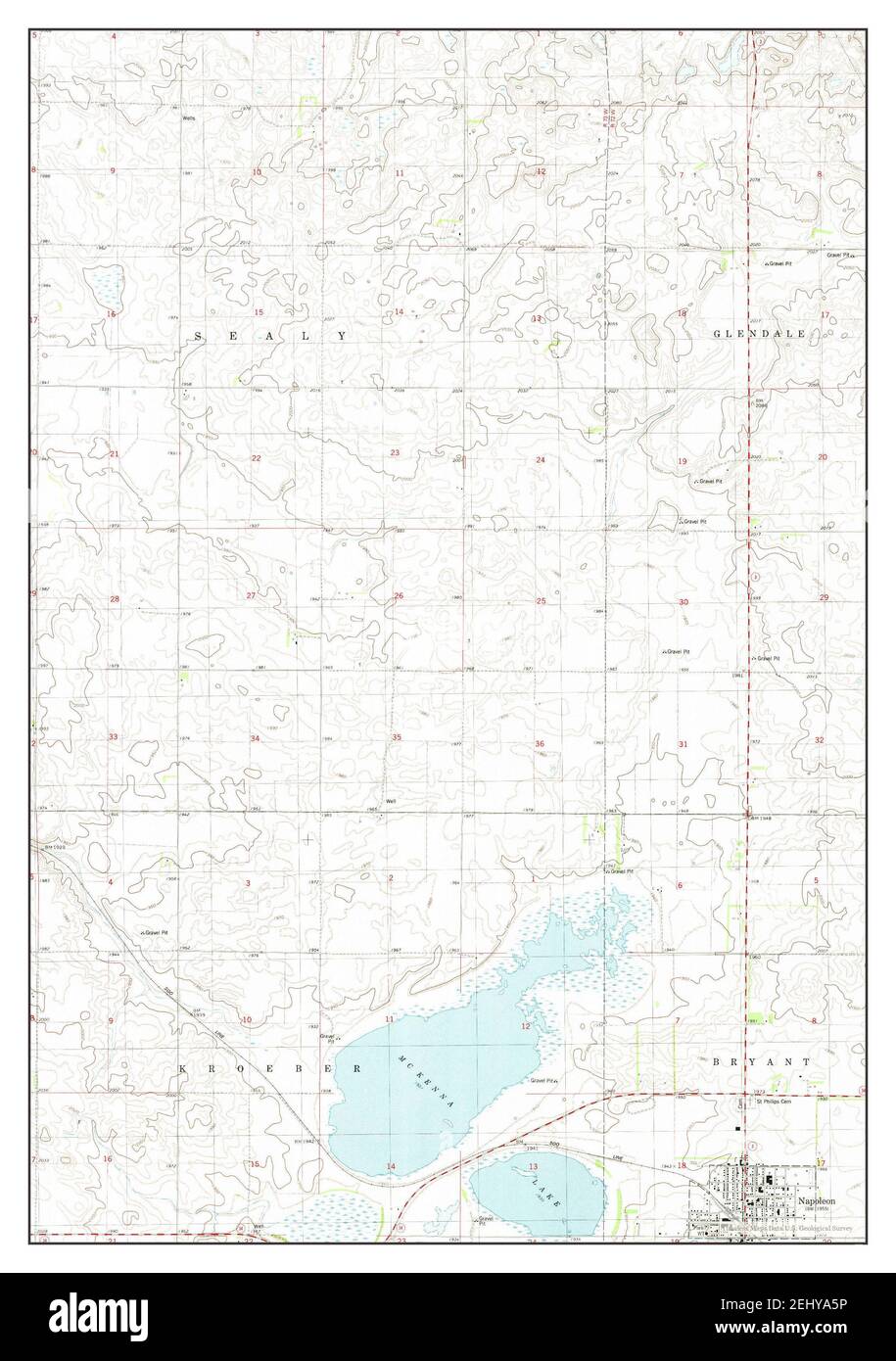 McKenna Lake North, North Dakota, map 1980, 1:24000, United States of ...