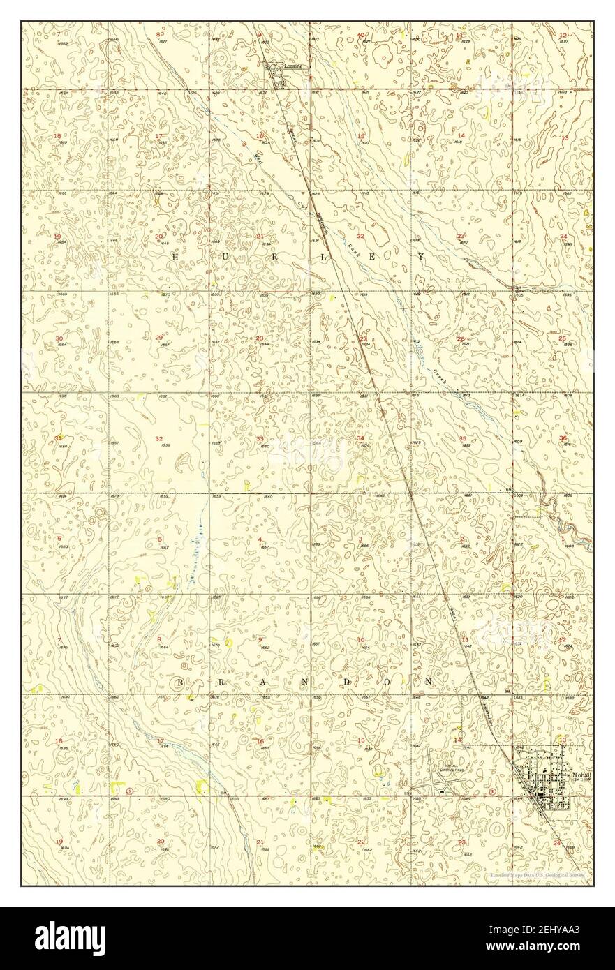 Mohall, North Dakota, map 1948, 124000, United States of America by Timeless Maps, data U.S