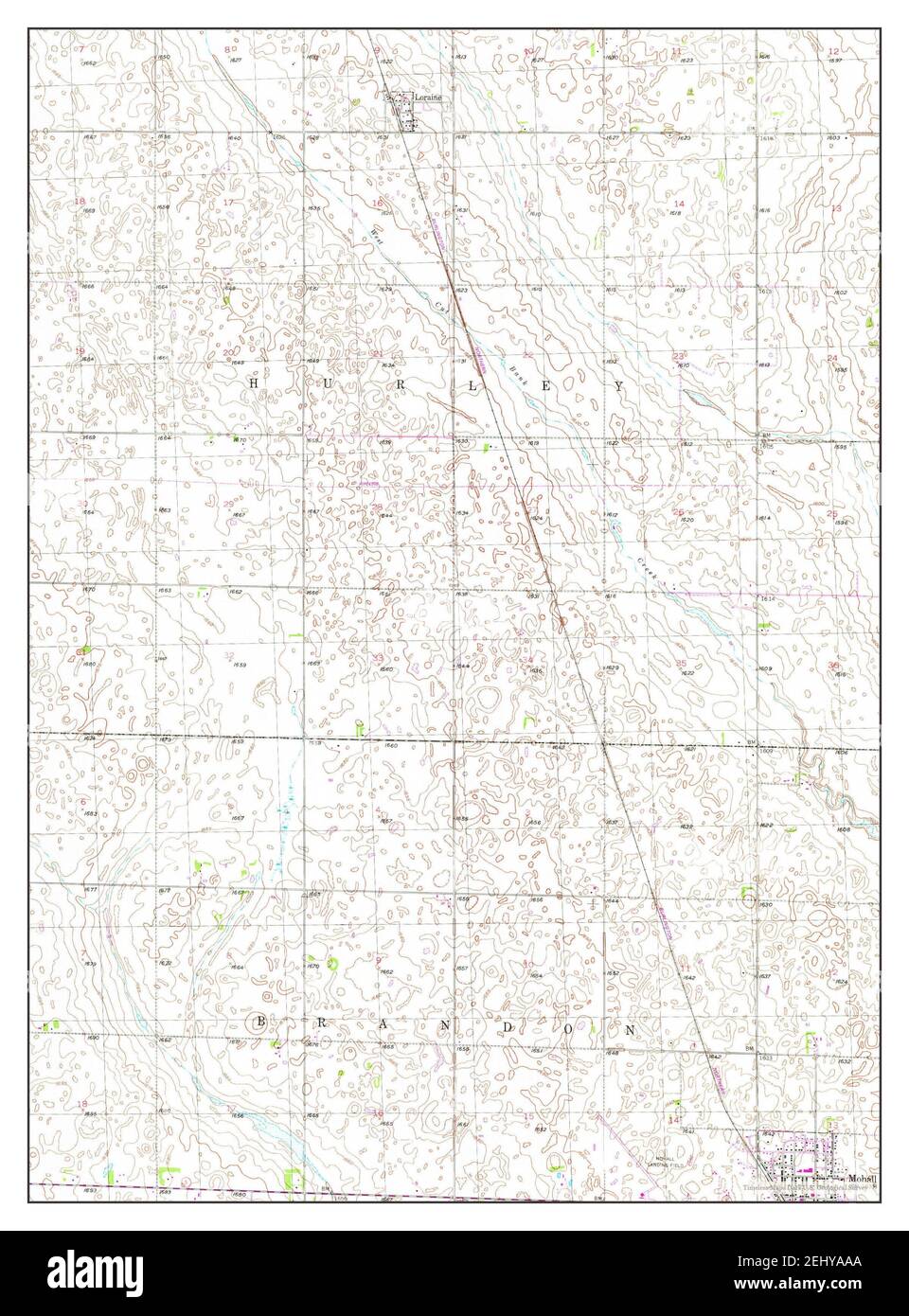 Map of mohall north dakota Cut Out Stock Images & Pictures Alamy