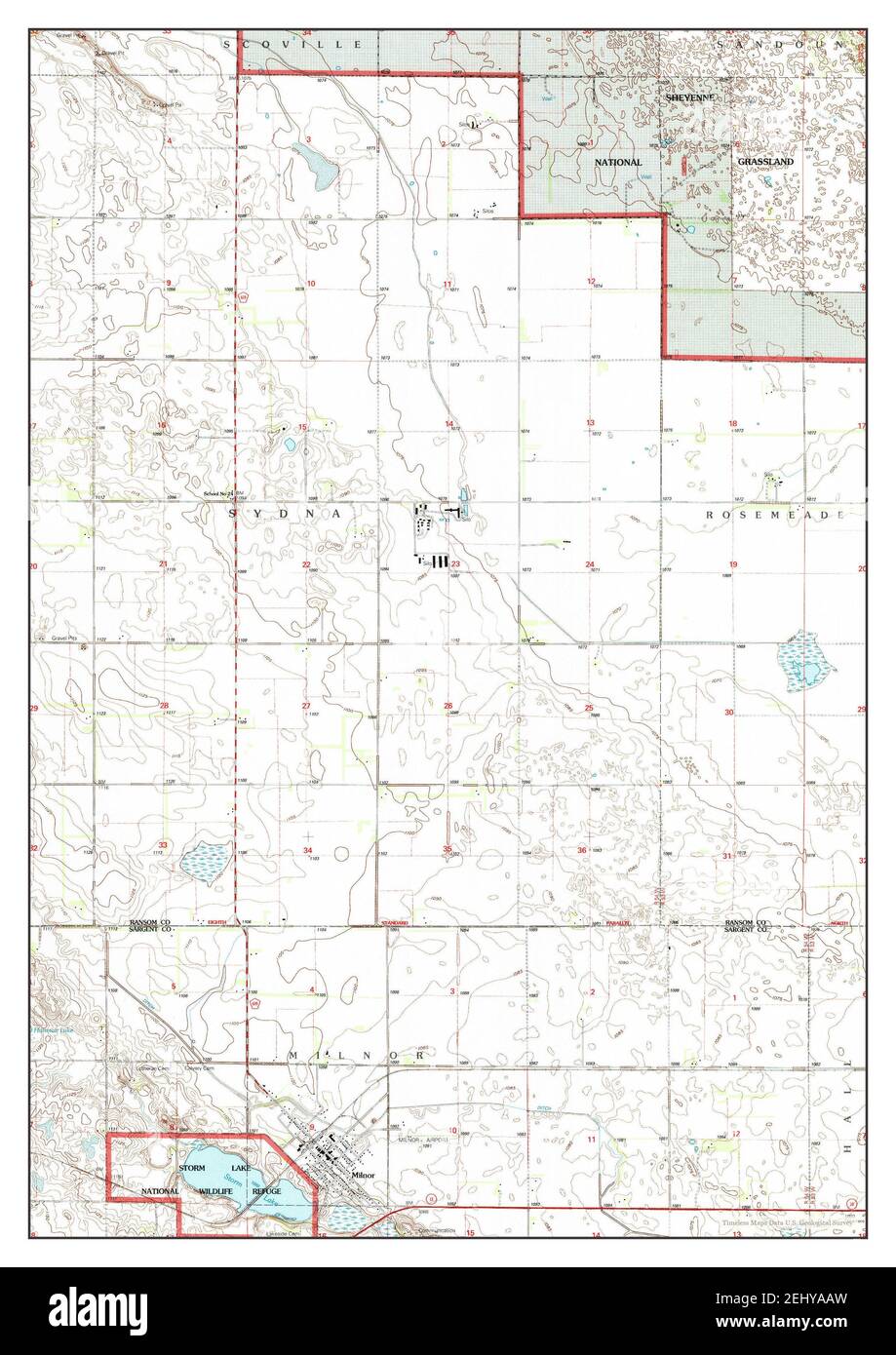 Milnor north dakota map Cut Out Stock Images & Pictures Alamy