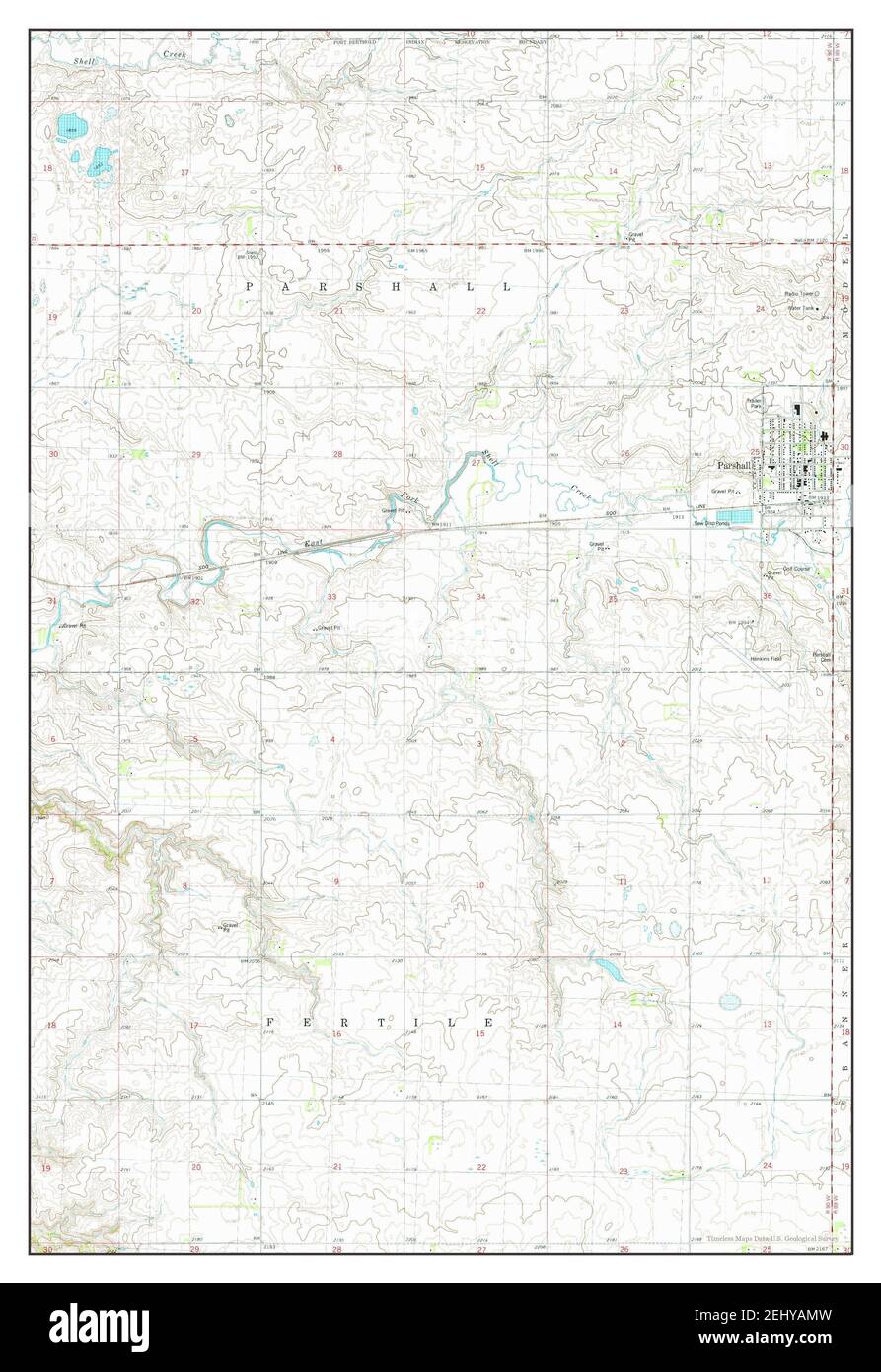 Map of parshall hires stock photography and images Alamy