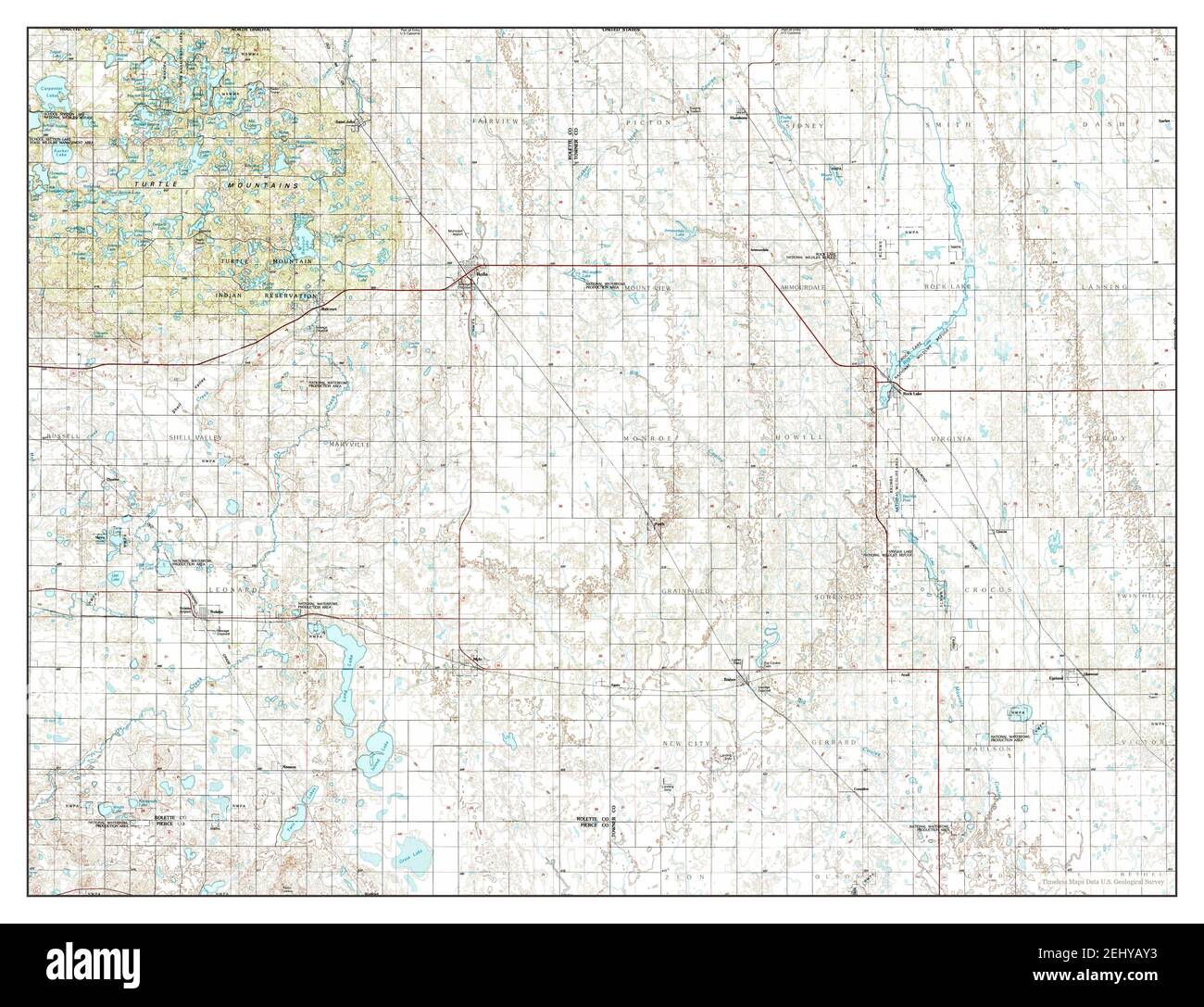 Rock Lake North Dakota map 1985 - Rock Lake North Dakota Map 1985 1100000 United States Of America By Timeless Maps Data Us Geological Survey 2EHYAY3 