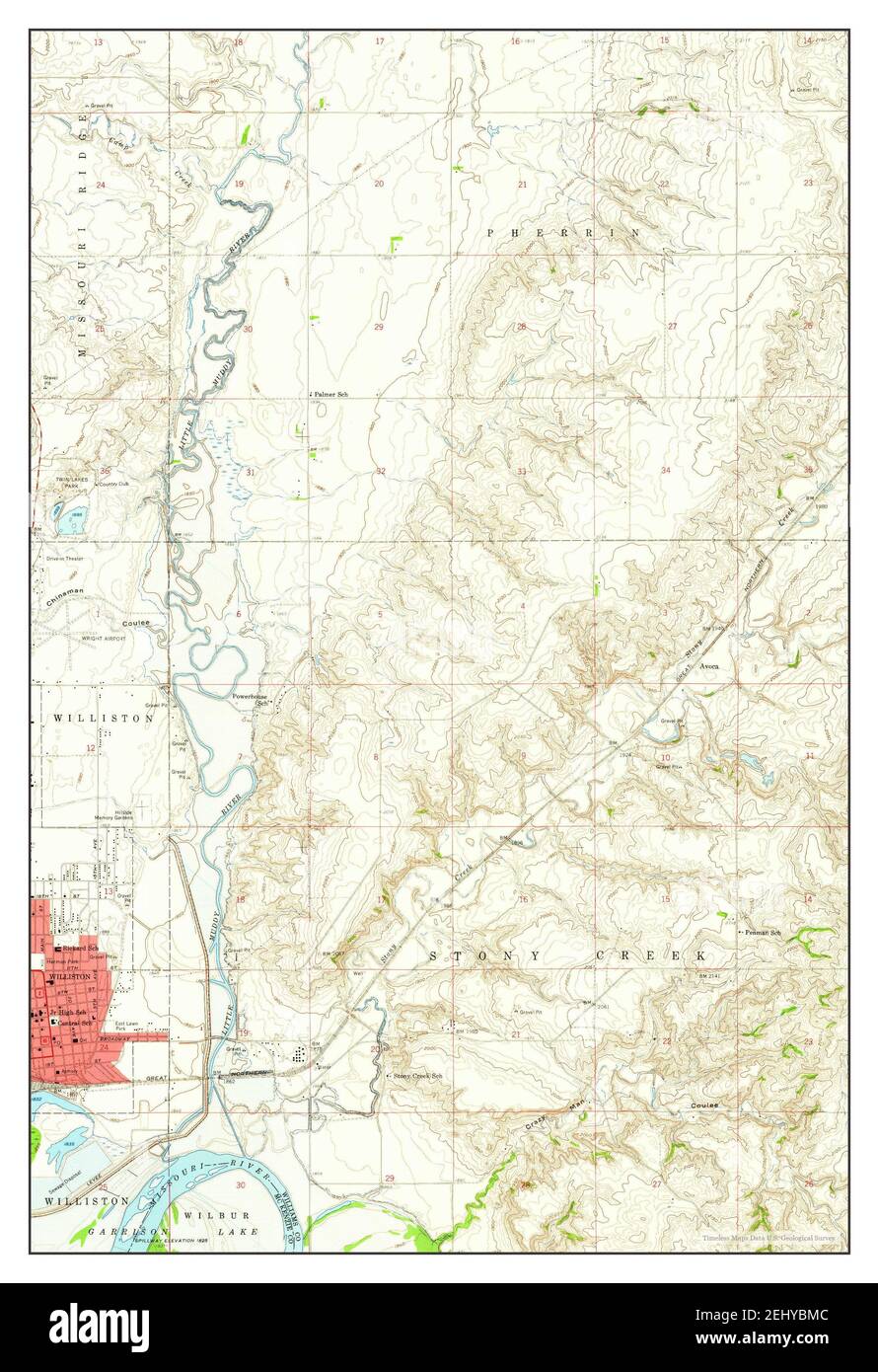 Map of williston hires stock photography and images Alamy