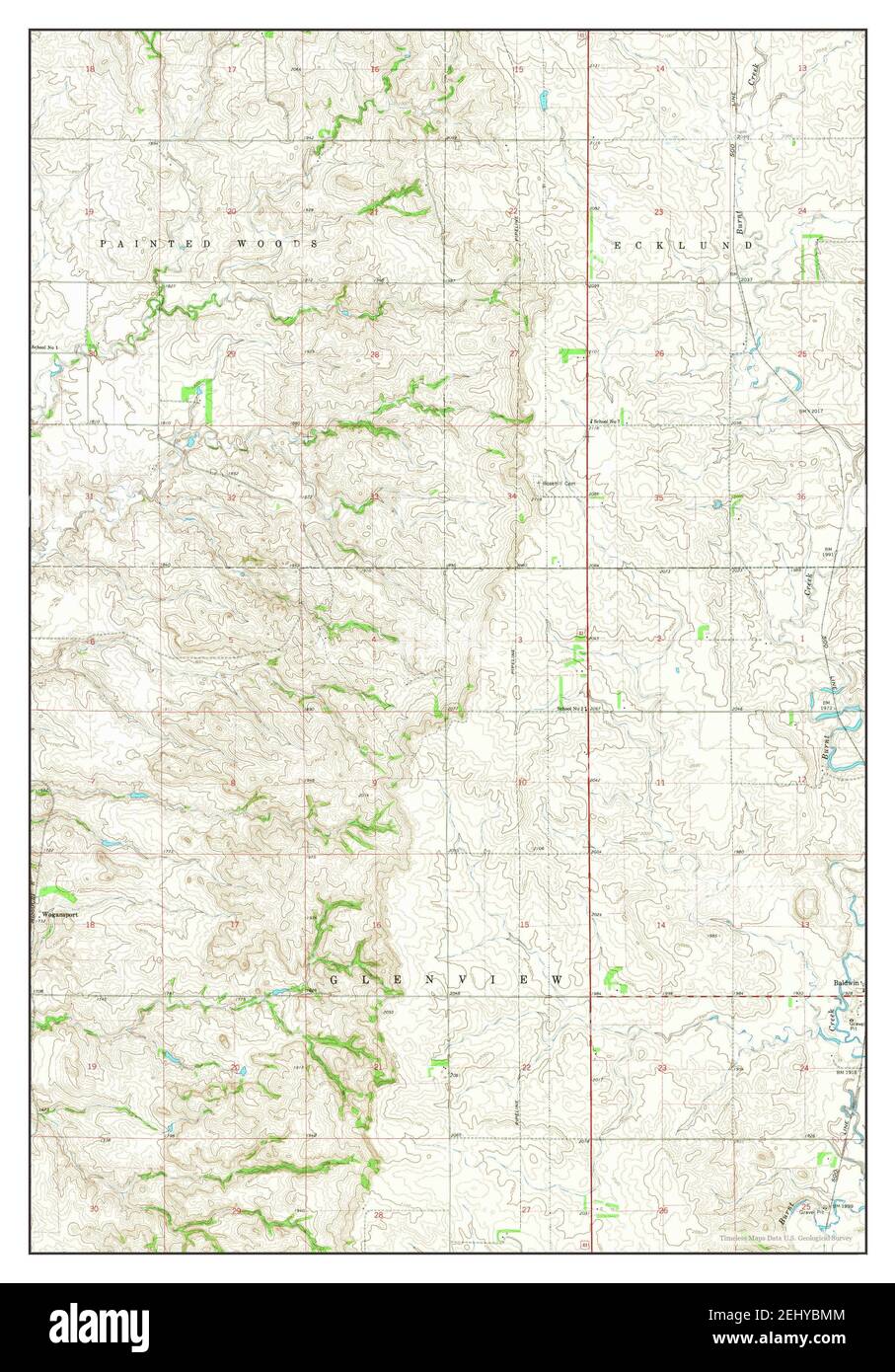 Wilton SE, North Dakota, map 1966, 124000, United States of America by