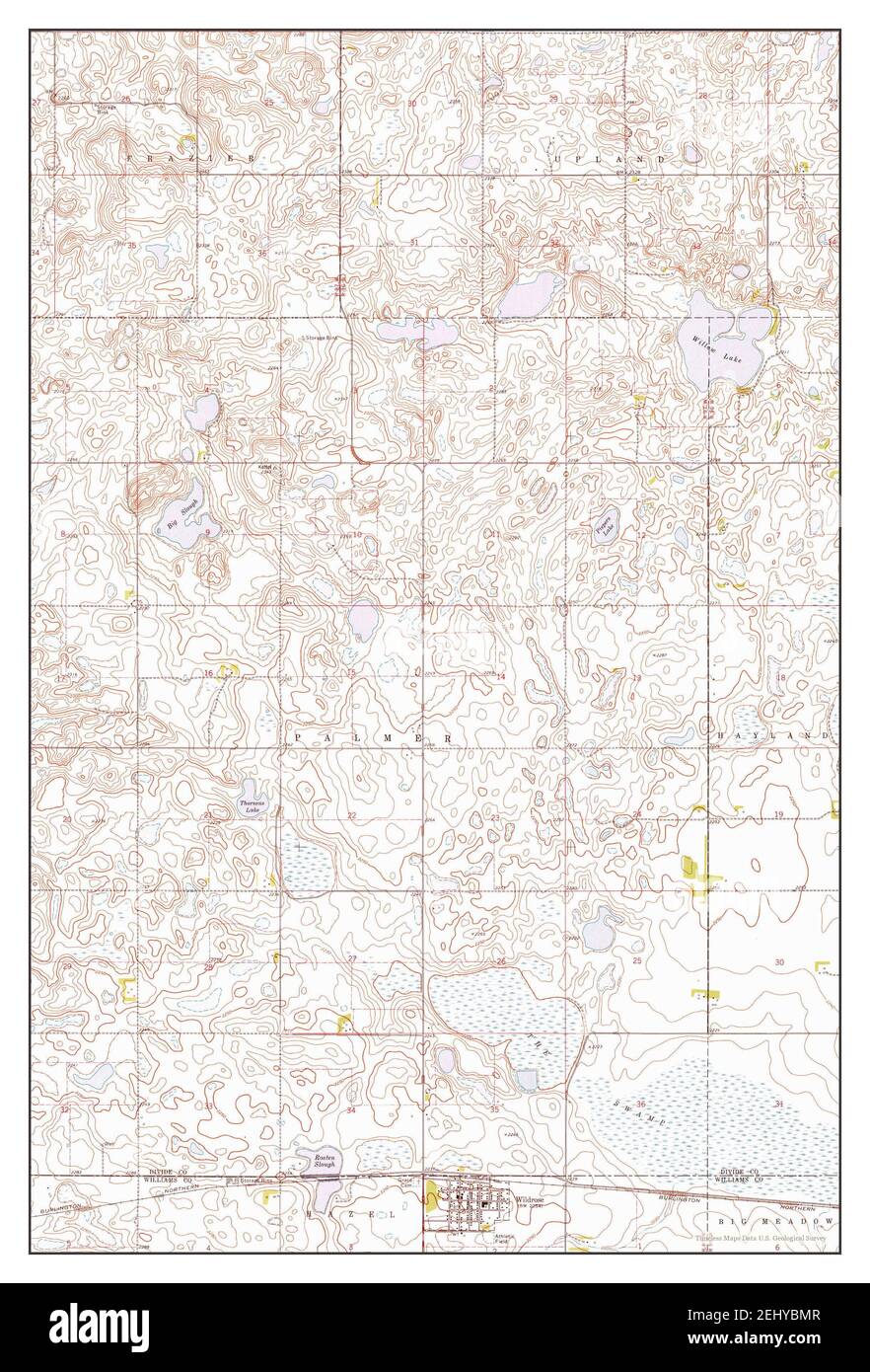 Wildrose North Dakota map 1974 - Wildrose North Dakota Map 1974 124000 United States Of America By Timeless Maps Data Us Geological Survey 2EHYBMR 