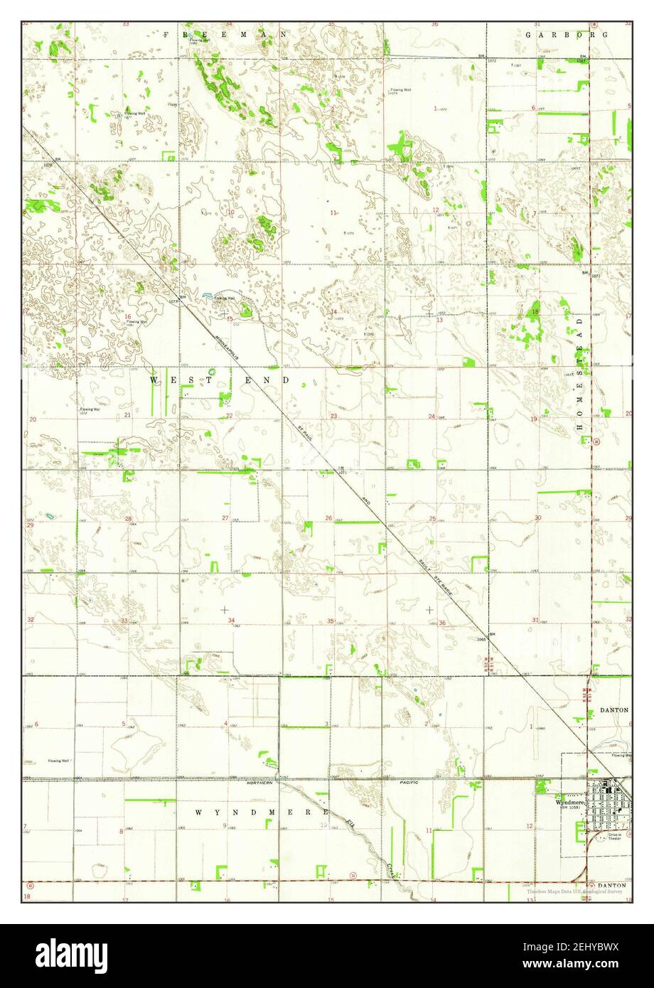 Map Of Wyndmere North Dakota Cut Out Stock Images And Pictures Alamy 7492
