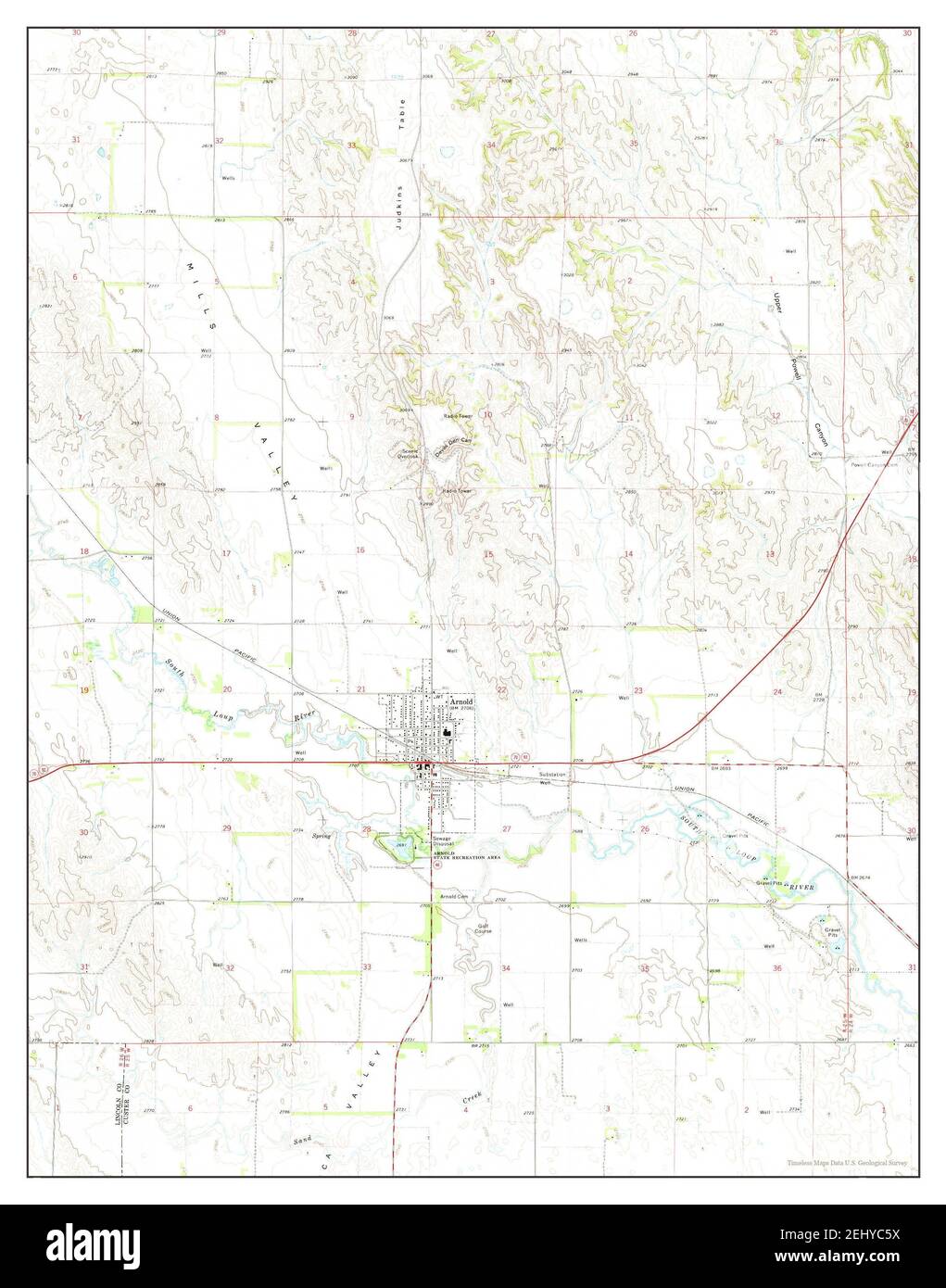 Arnold nebraska map hires stock photography and images Alamy