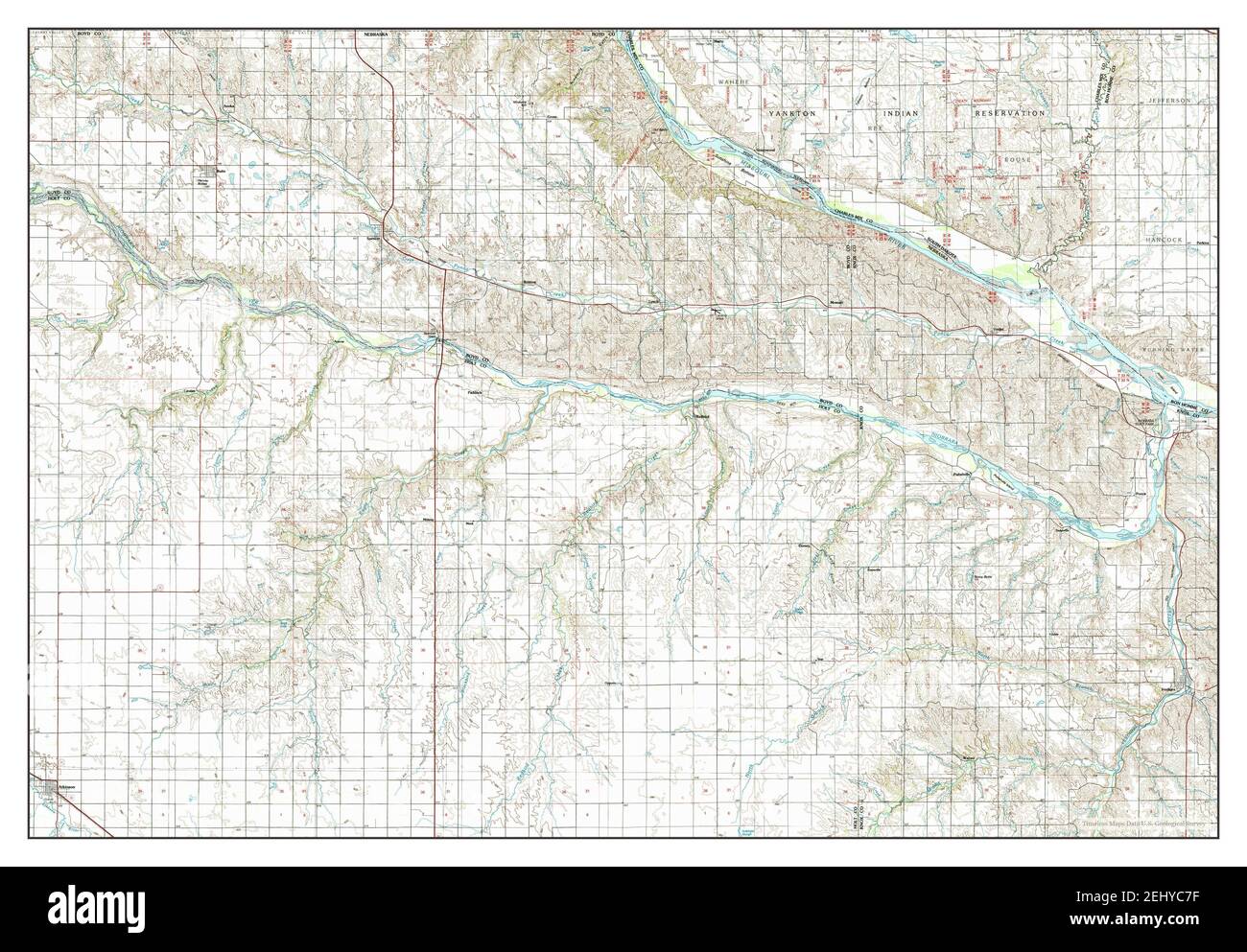 Atkinson, Nebraska, map 1986, 1100000, United States of America by