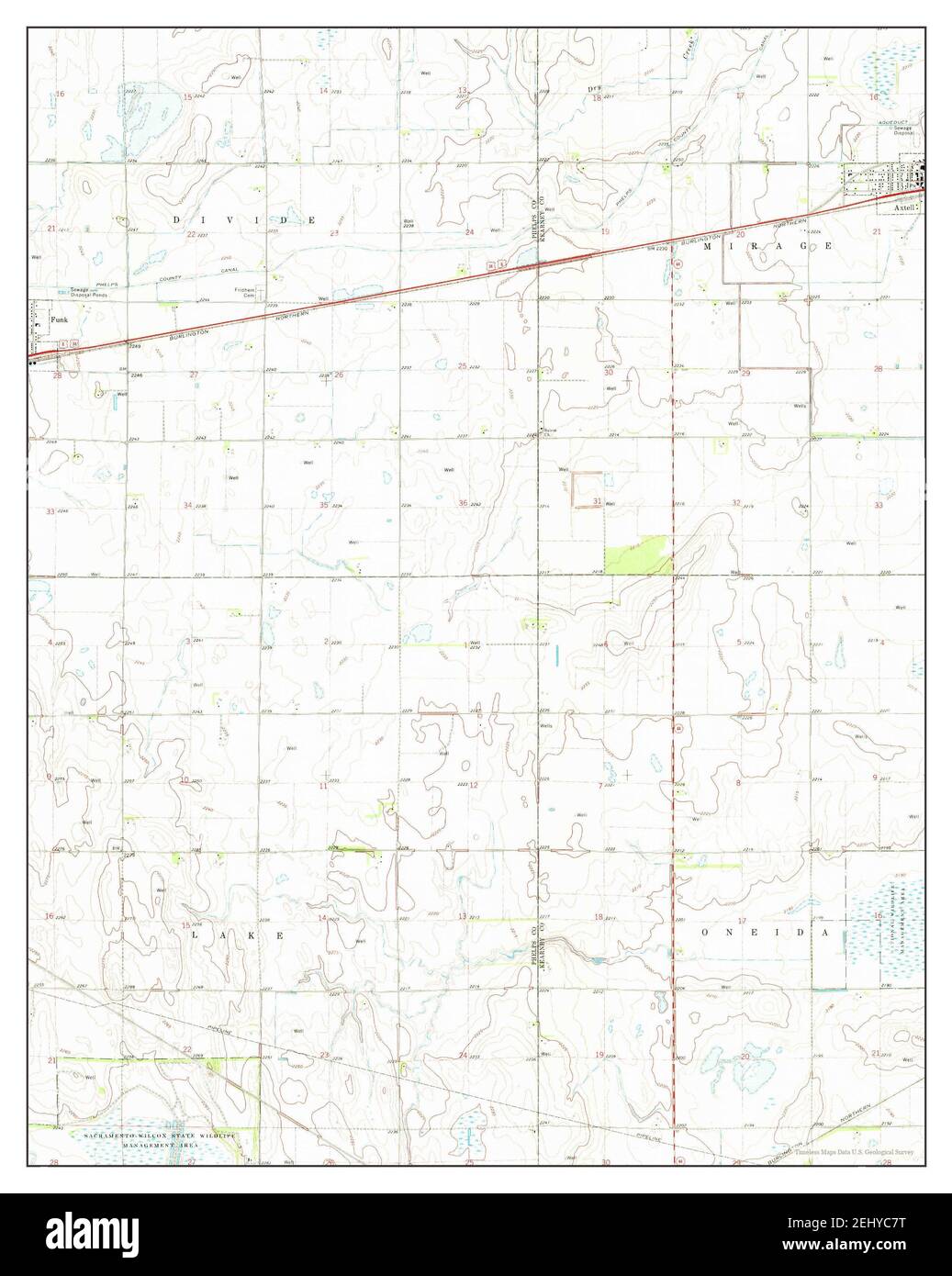 Axtell West, Nebraska, map 1970, 124000, United States of America by