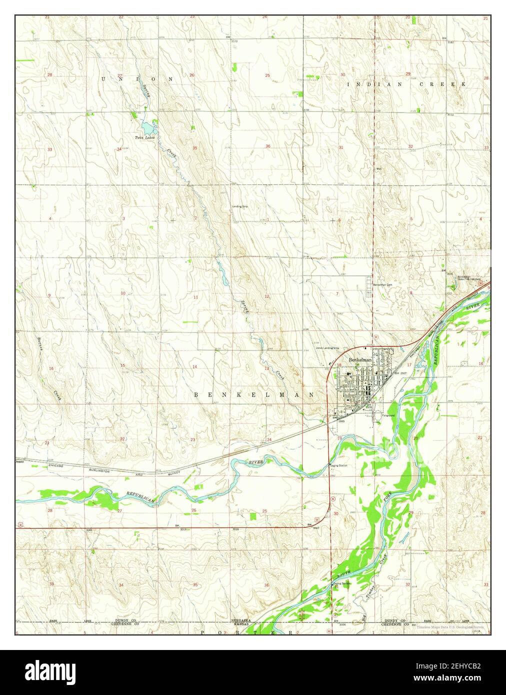 Map of benkelman hires stock photography and images Alamy