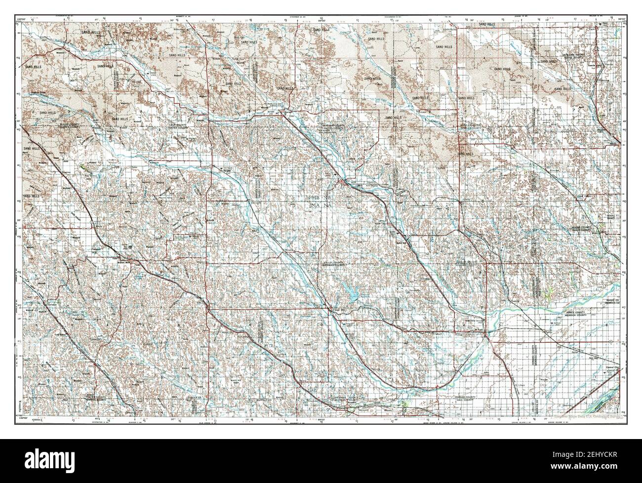 Broken Bow Nebraska Map Broken Bow, Nebraska, Map 1955, 1:250000, United States Of America By  Timeless Maps, Data U.s. Geological Survey Stock Photo - Alamy