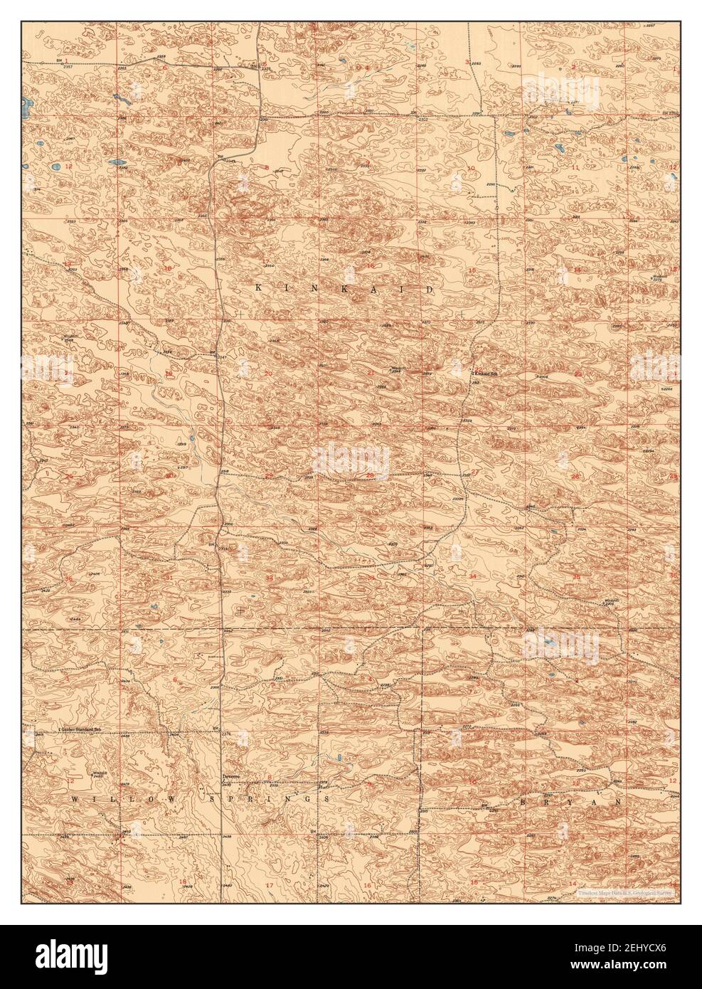 Burwell NE, Nebraska, map 1952, 1:24000, United States of America by Timeless Maps, data U.S. Geological Survey Stock Photo