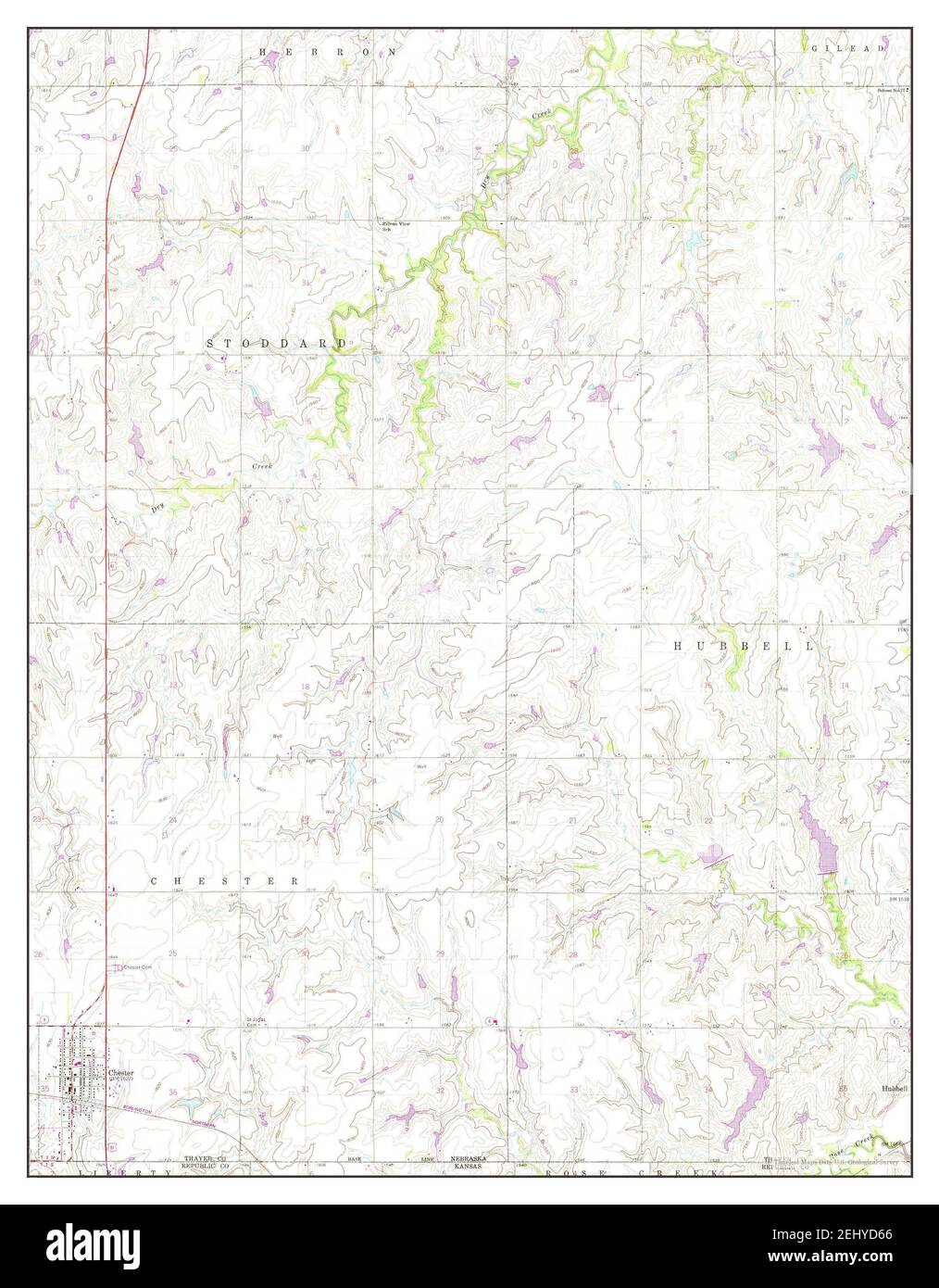 Chester, Nebraska, map 1960, 124000, United States of America by