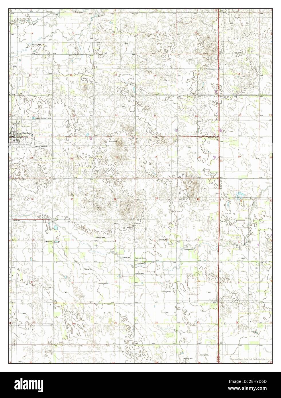 Map of chambers nebraska Cut Out Stock Images & Pictures Alamy