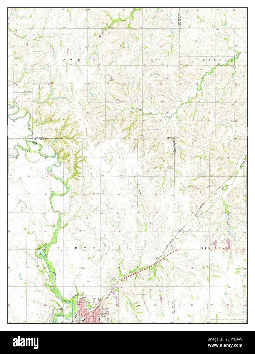 Crete Nebraska Map Cut Out Stock Images And Pictures Alamy