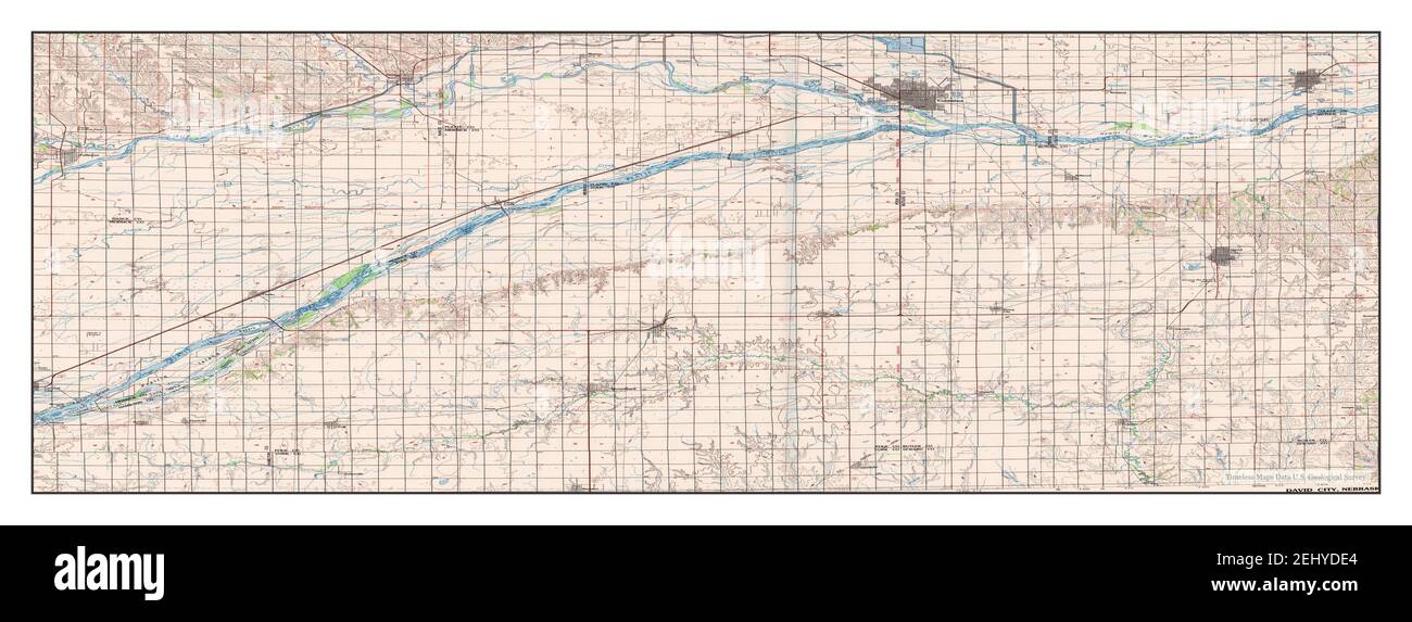 Map of david city nebraska Cut Out Stock Images & Pictures Alamy