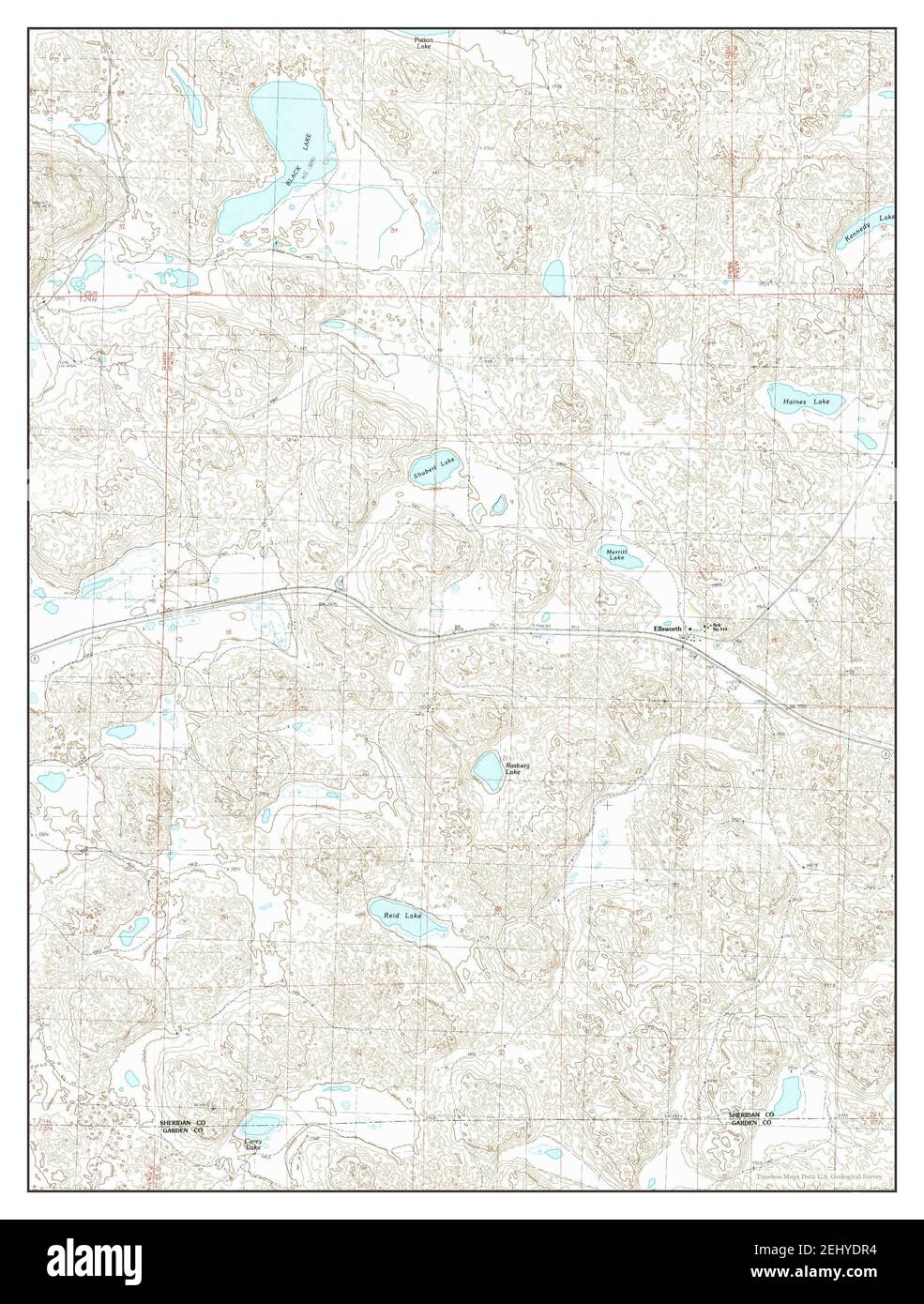 Map of ellsworth nebraska Cut Out Stock Images & Pictures Alamy