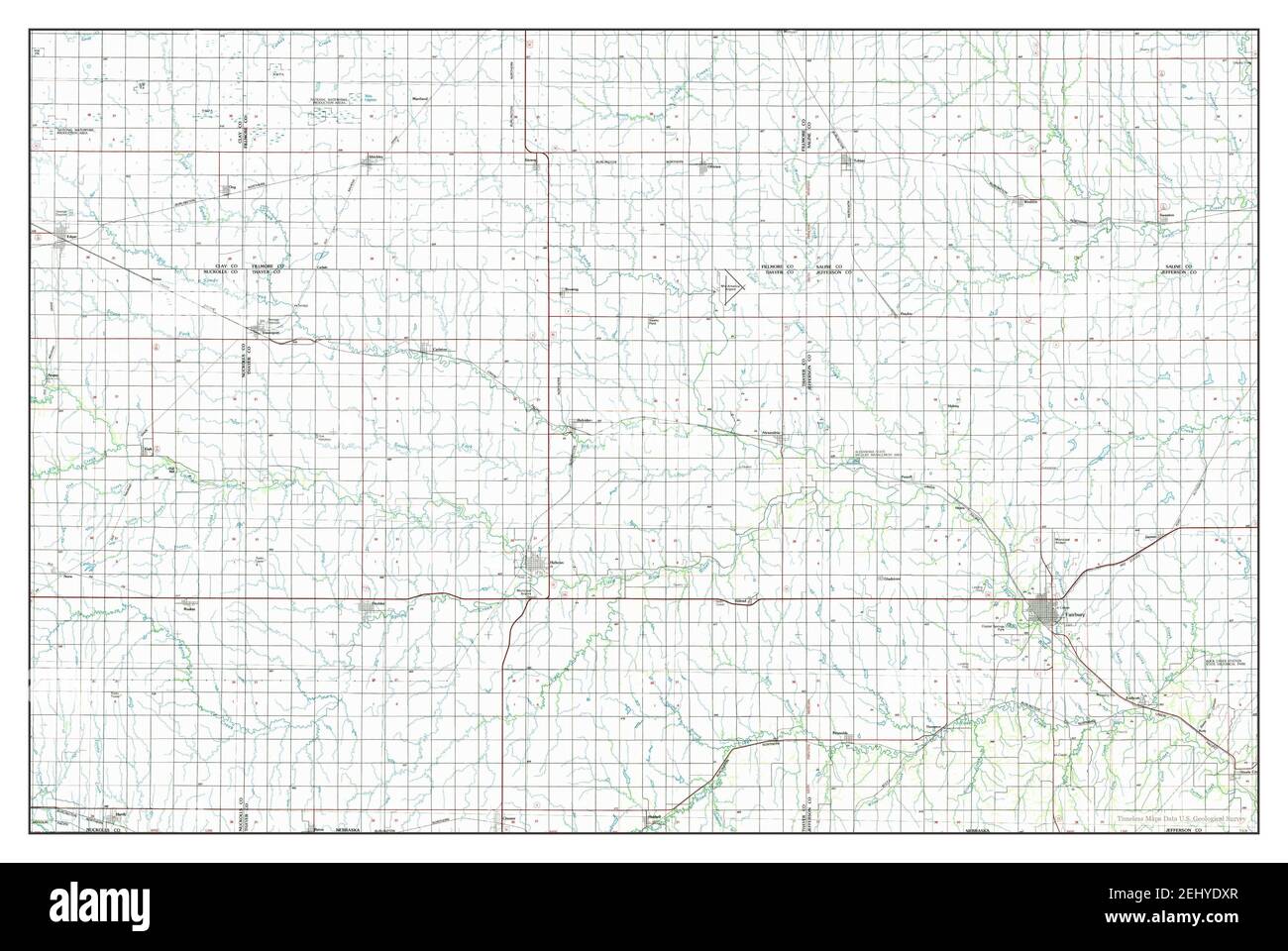 Fairbury, Nebraska, map 1985, 1100000, United States of America by