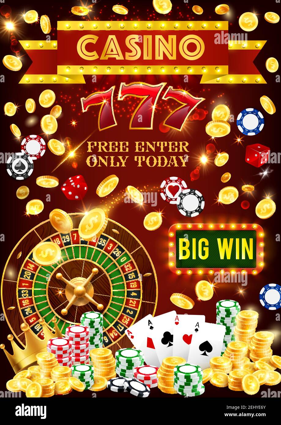 casino poker gambling games poster vector casino neon sign poker ace cards and slot machine with golden coins bingo win wheel of fortune and dice w stock vector image art