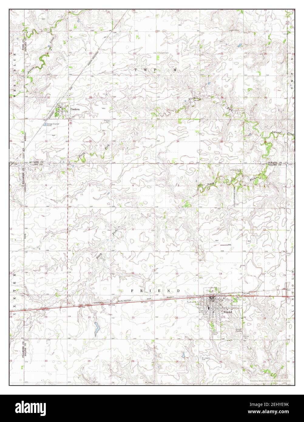 Map of friend nebraska hires stock photography and images Alamy