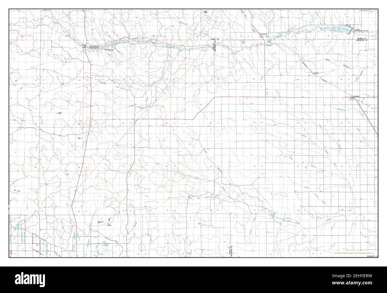 Hemingford, Nebraska, map 1985, 1100000, United States of America by Timeless Maps, data U.S