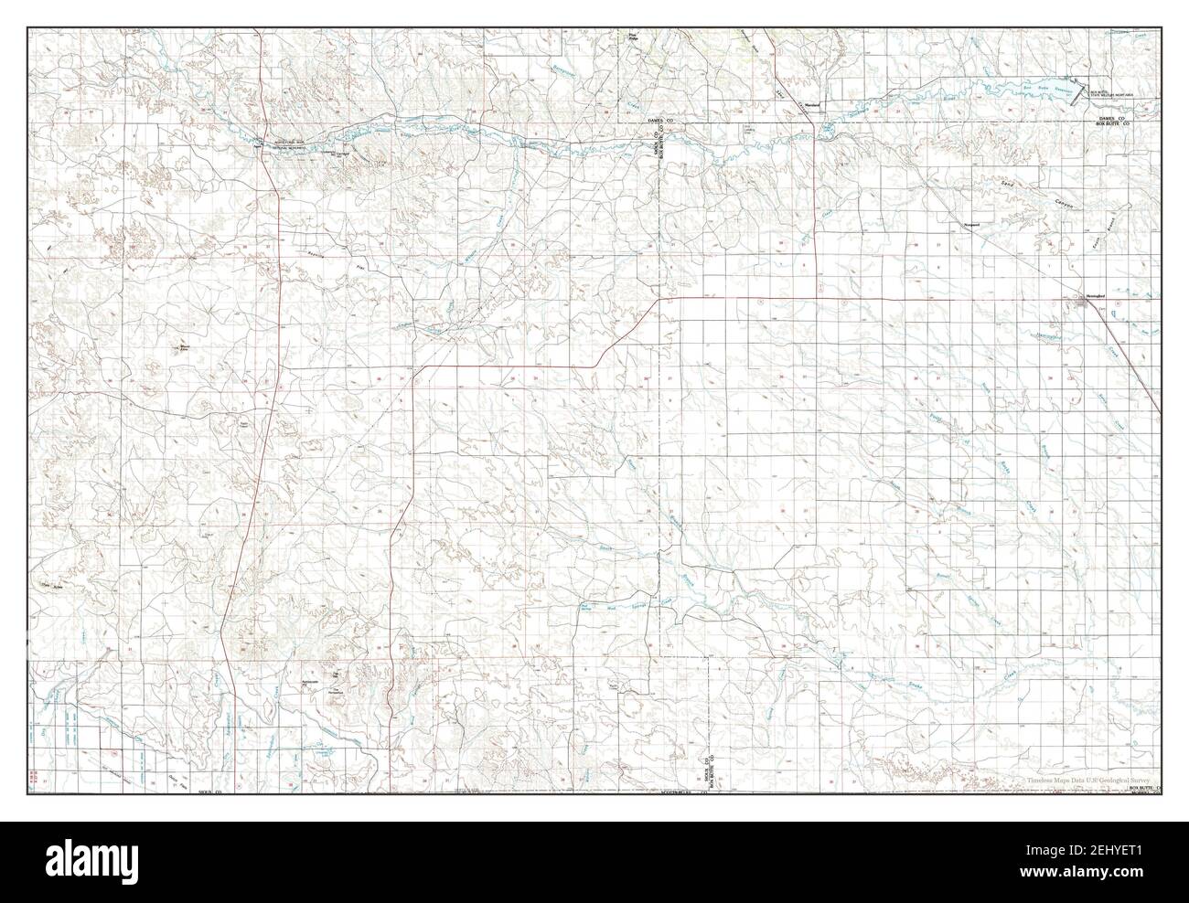 Hemingford, Nebraska, map 1985, 1100000, United States of America by