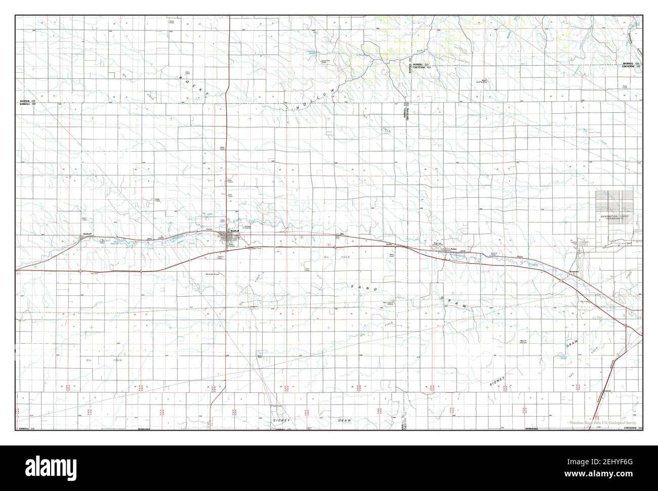 Map of kimball nebraska Cut Out Stock Images & Pictures Alamy