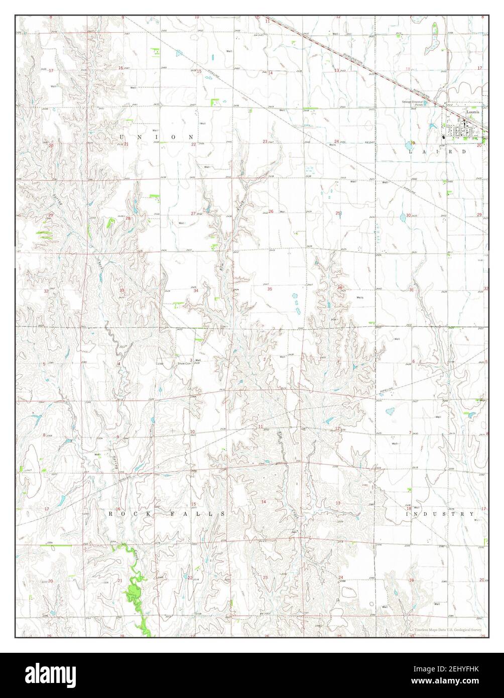 Loomis, Nebraska, map 1970, 124000, United States of America by