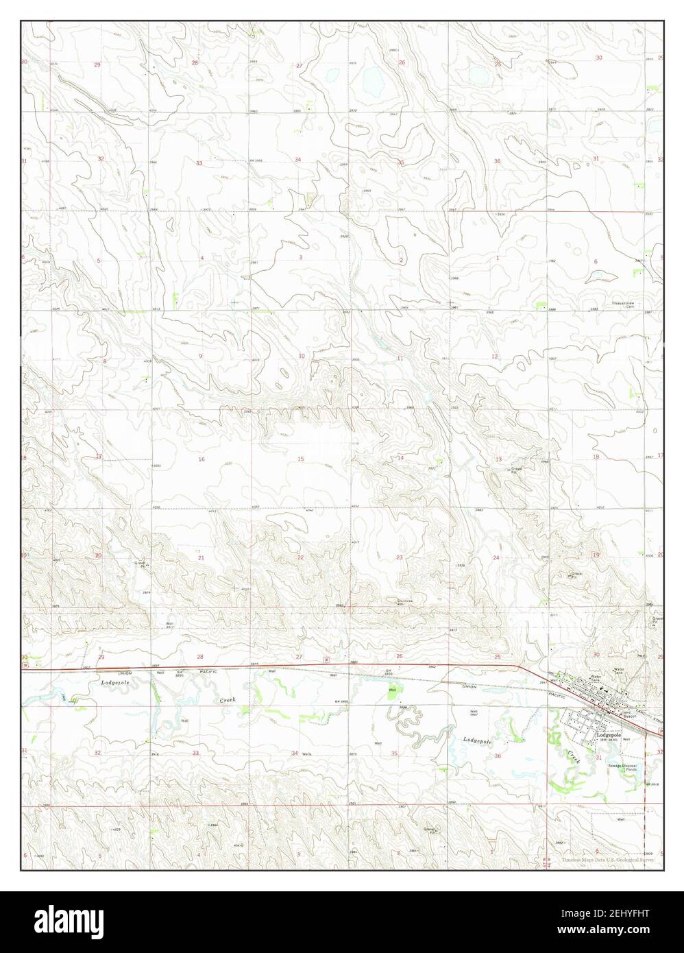 Lodgepole, Nebraska, map 1972, 1:24000, United States of America by Timeless Maps, data U.S. Geological Survey Stock Photo