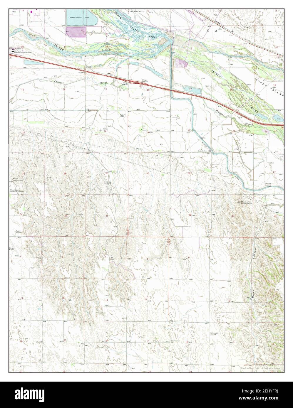 Map of maxwell nebraska Cut Out Stock Images & Pictures Alamy