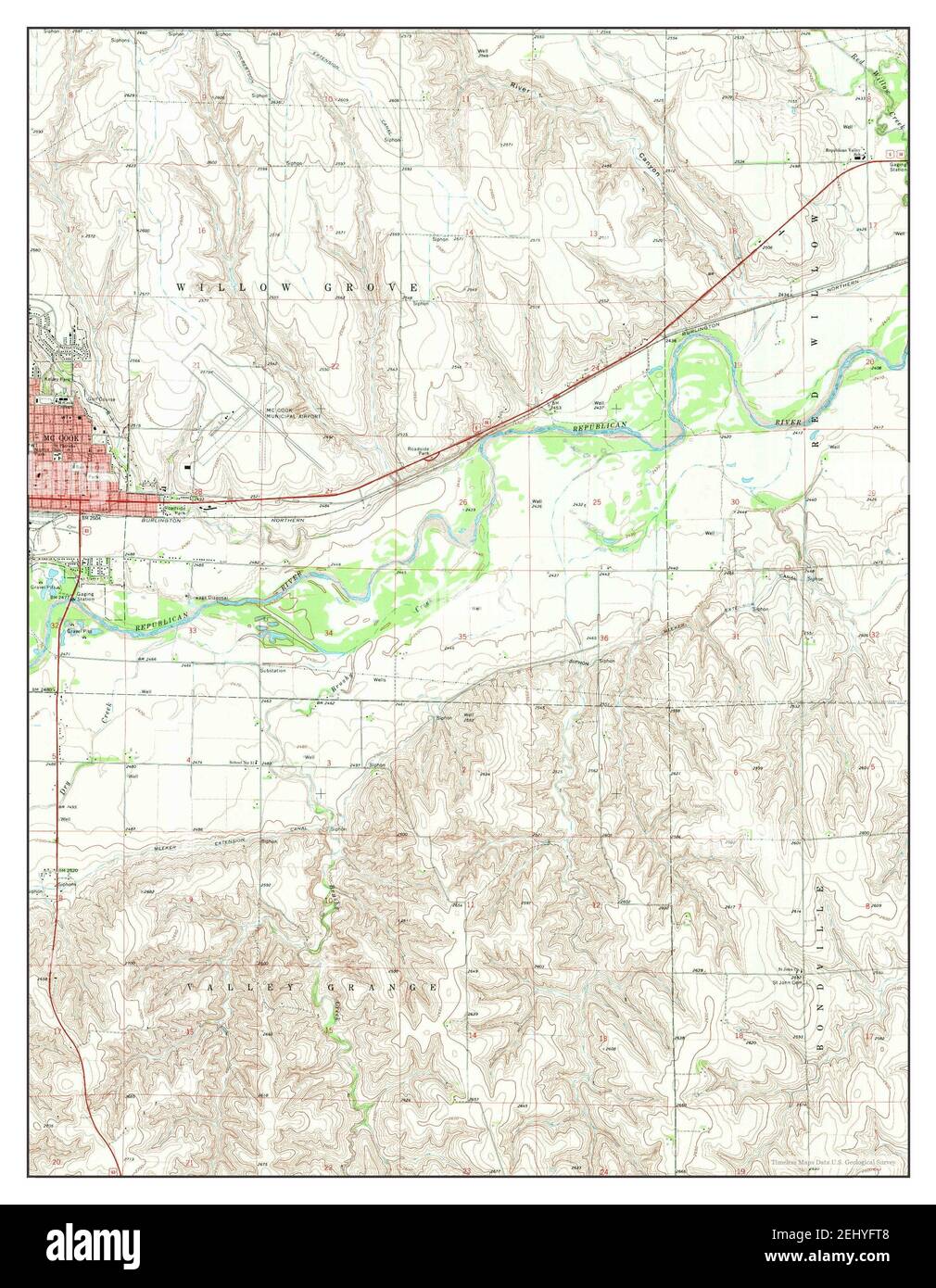Map of mccook hires stock photography and images Alamy