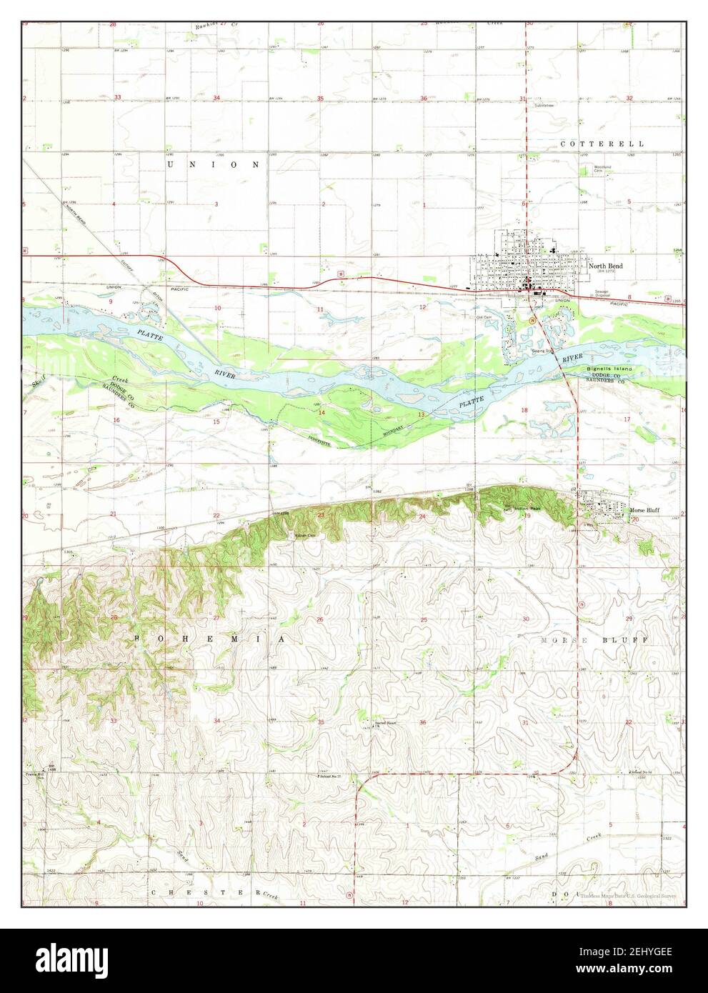 Map of north bend Cut Out Stock Images & Pictures Alamy