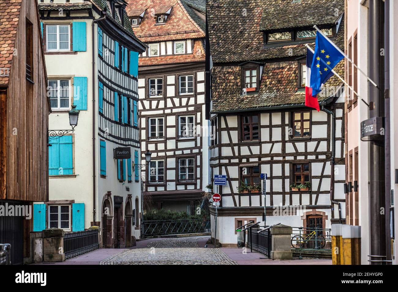 Old Fashioned Apartments in Strasbourg Stock Photo Alamy