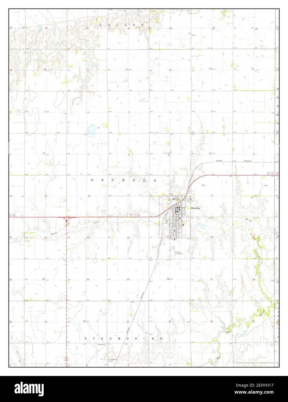 Map of osceola nebraska hires stock photography and images Alamy