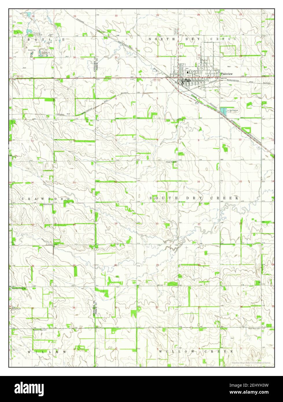 Map of plainview nebraska Cut Out Stock Images & Pictures Alamy