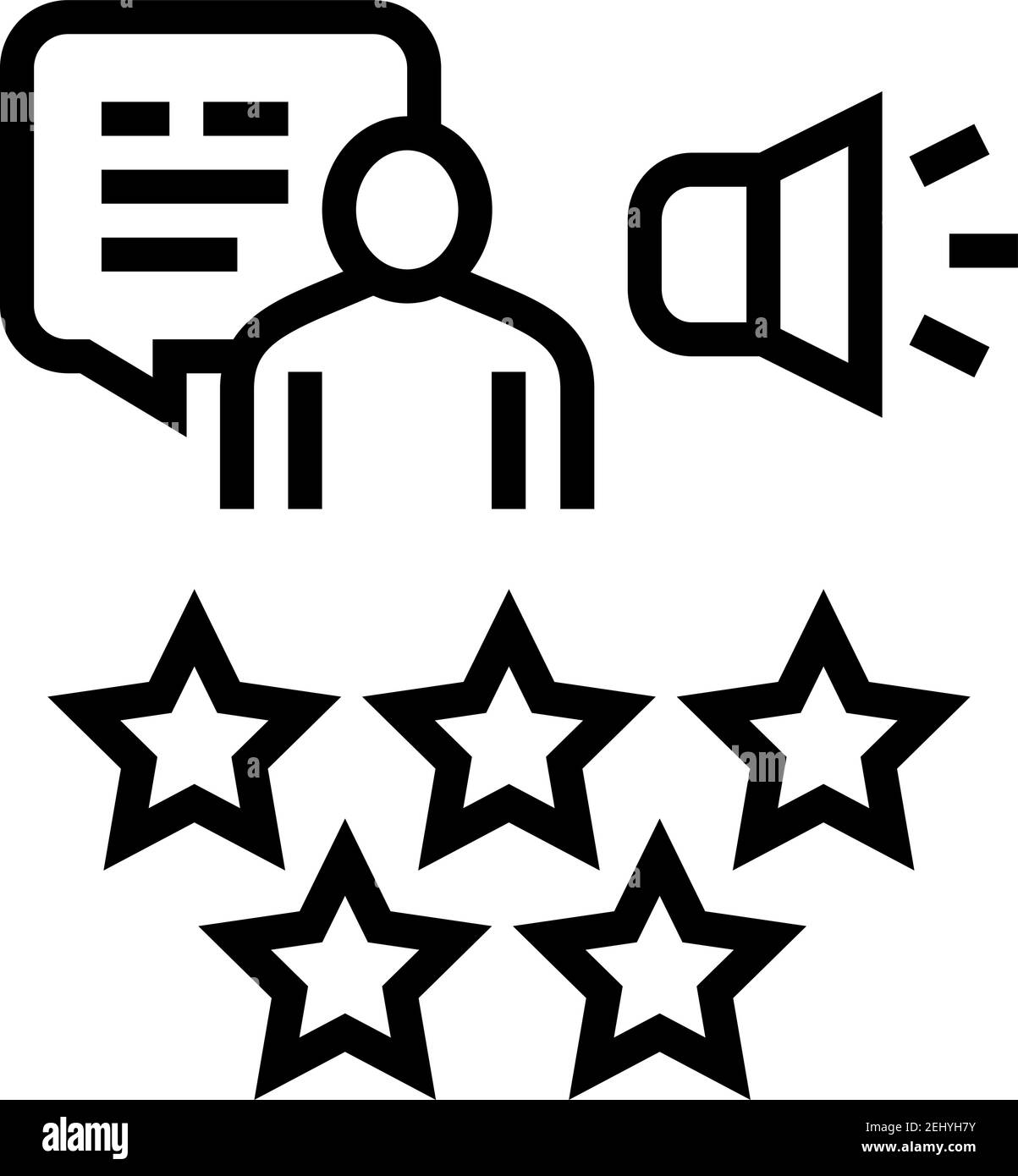 reputation pr line icon vector illustration Stock Vector Image & Art ...