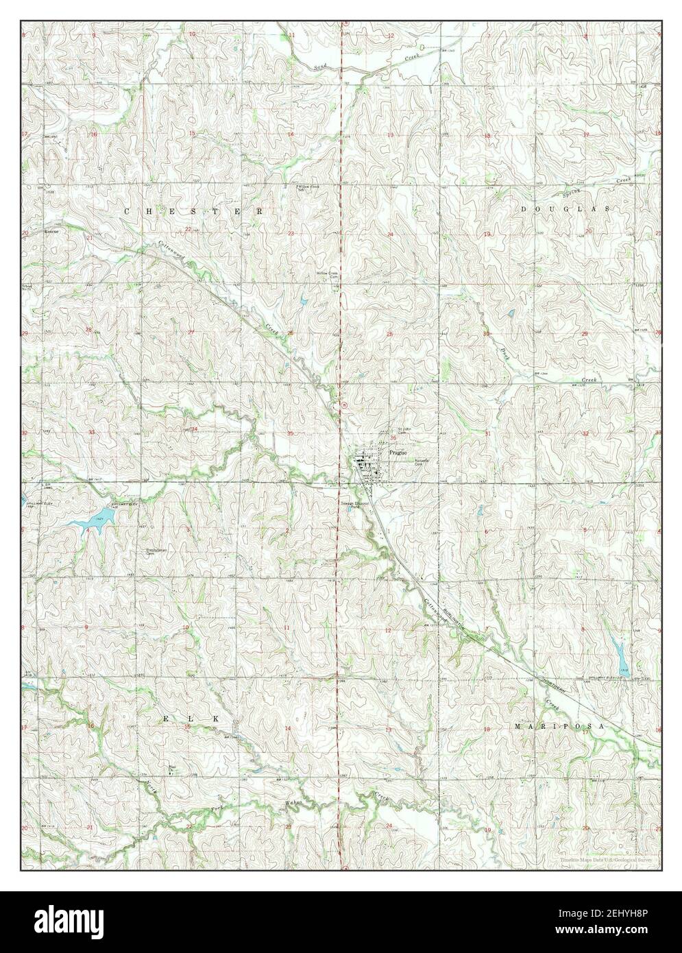 Prague, Nebraska, map 1969, 124000, United States of America by