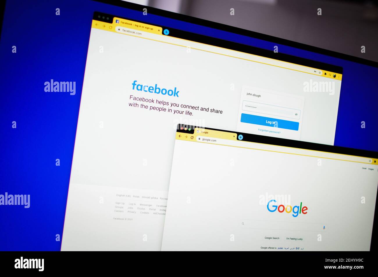 Desktop ansicht login facebook Mobile Ansicht