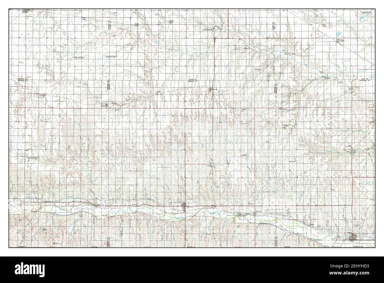 Red Cloud, Nebraska, map 1985, 1100000, United States of America by