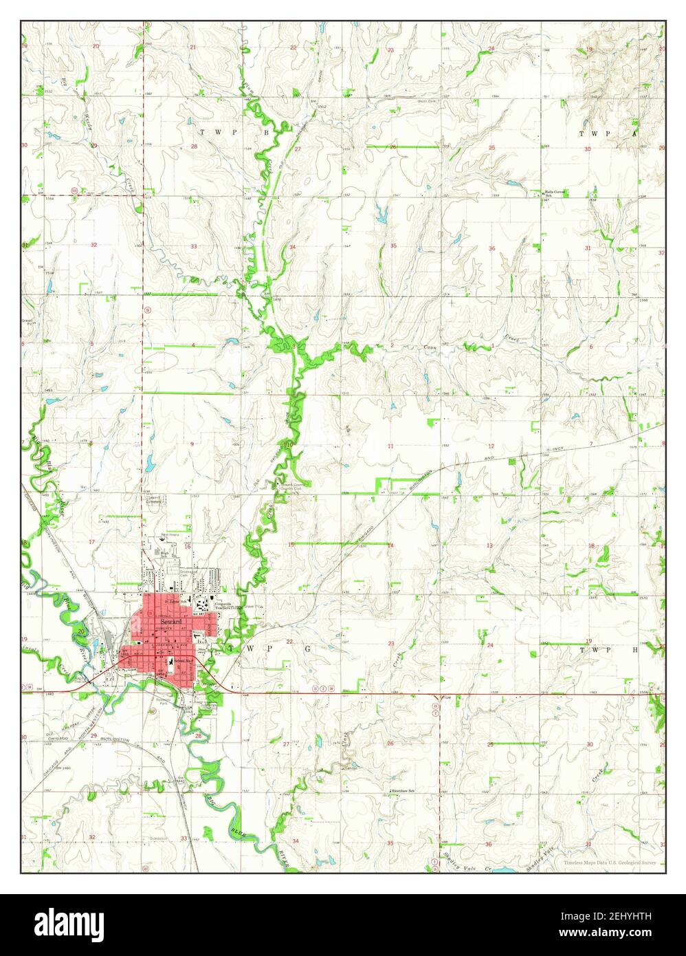 Map Of Seward Nebraska Map Of Seward Nebraska High Resolution Stock Photography And Images - Alamy