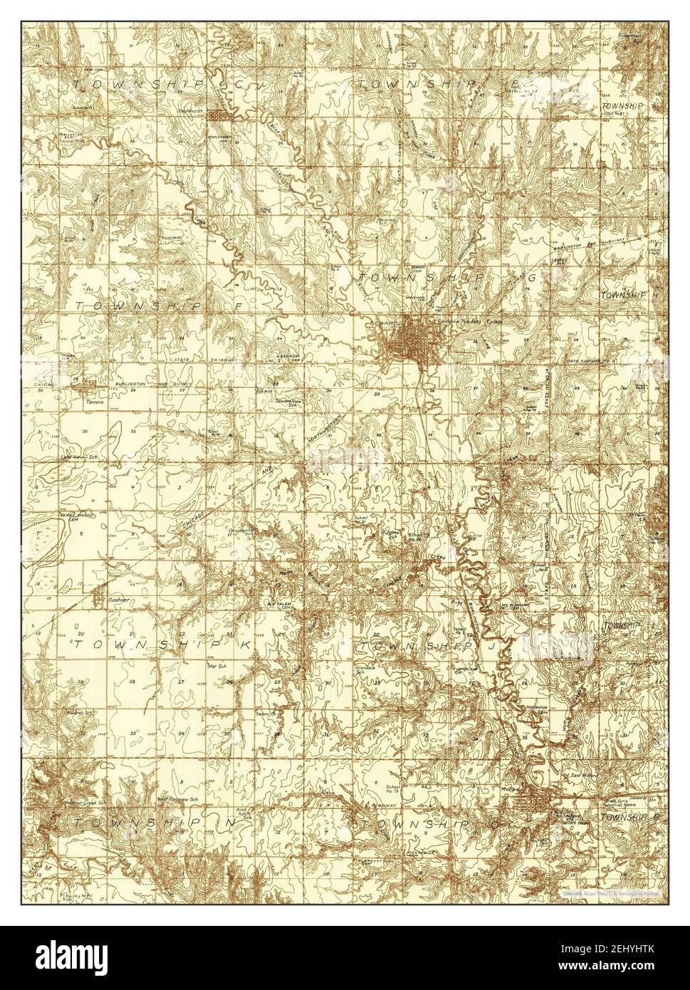 Seward, Nebraska, map 1934, 148000, United States of America by