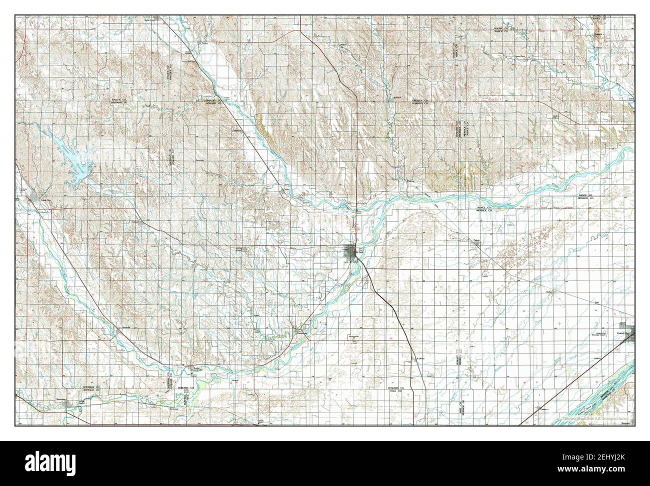 Map of st paul nebraska Cut Out Stock Images & Pictures Alamy